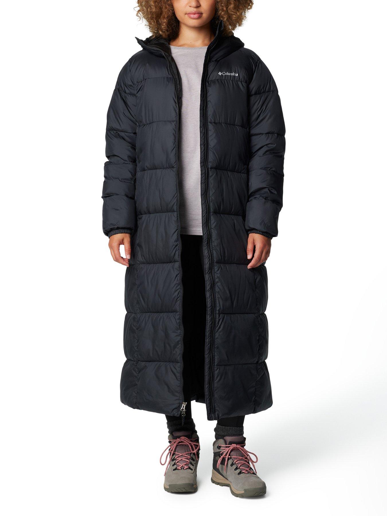  image of columbia-womens-puffect-ii-long-jacket-black