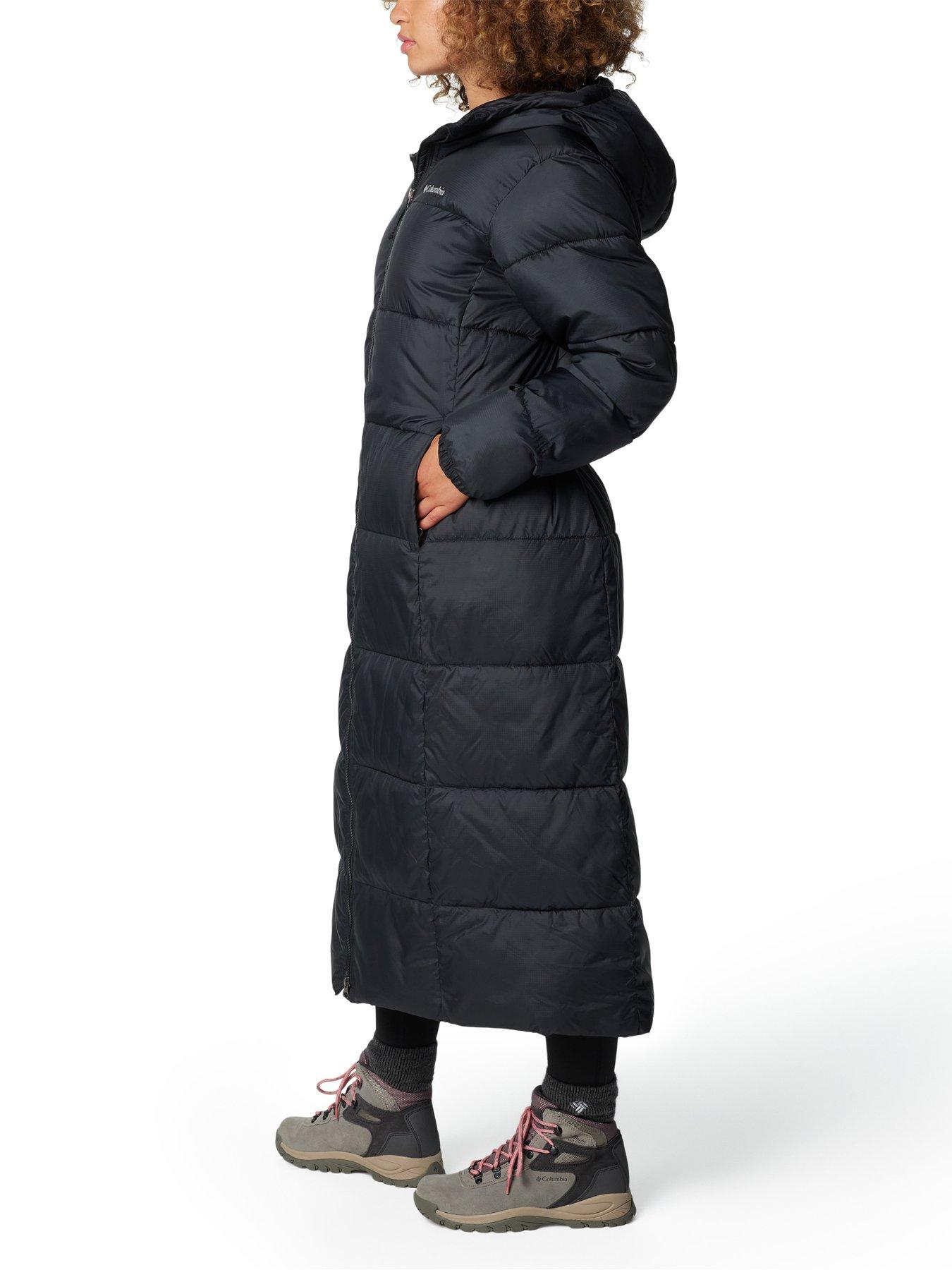  image of columbia-womens-puffect-ii-long-jacket-black