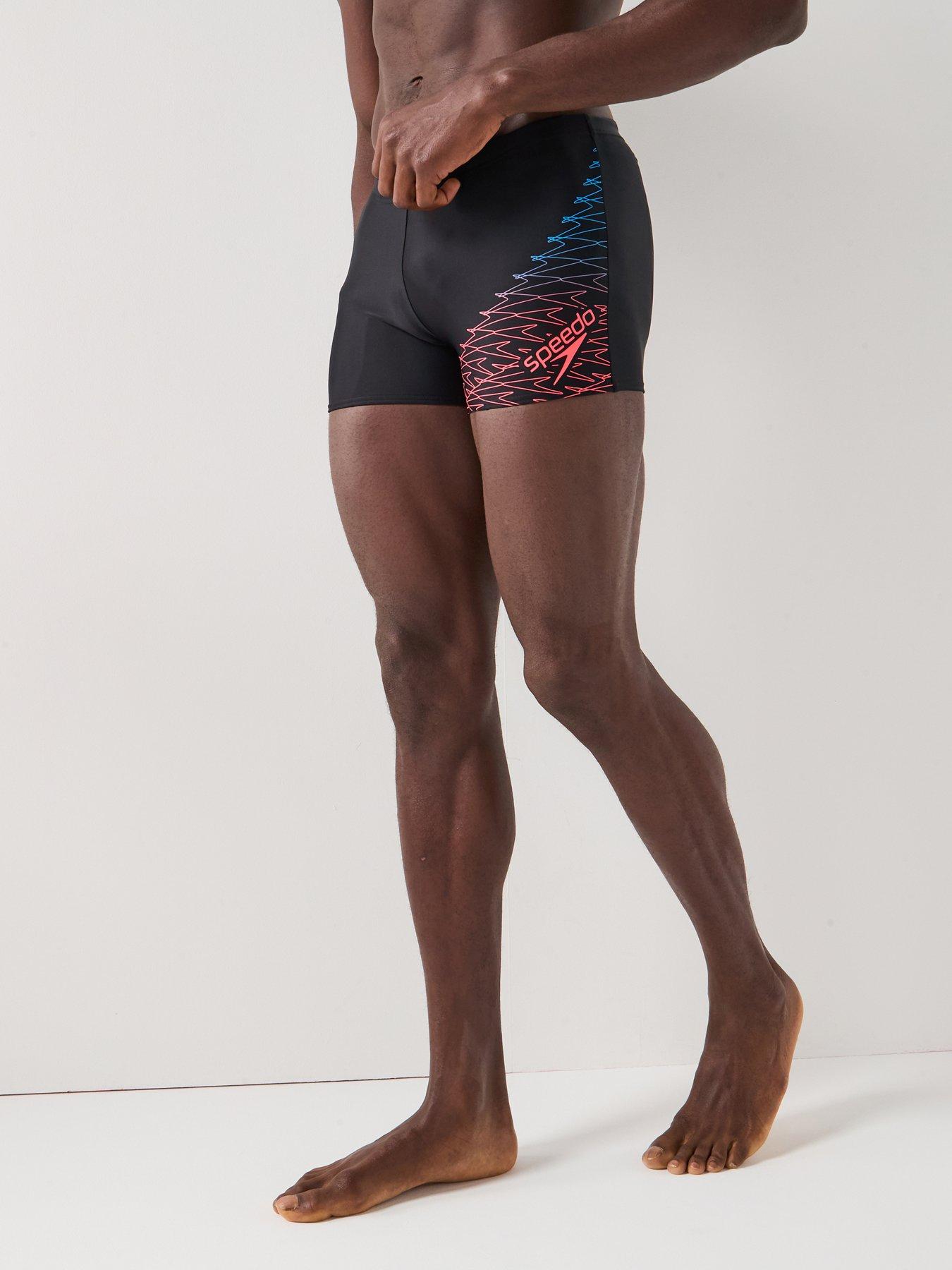 Speedo Mens Medley Logo Aquashort - Black