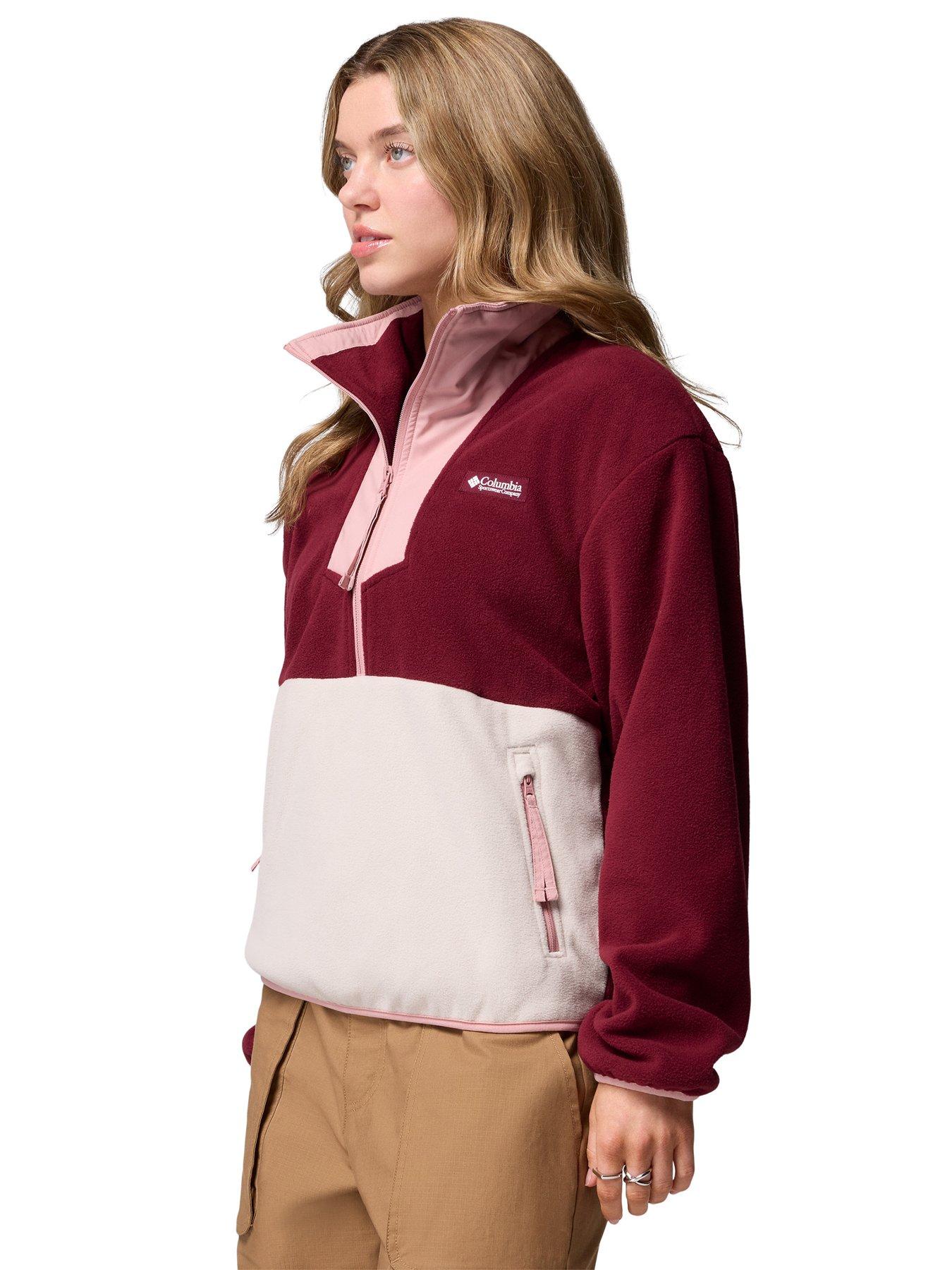  image of columbia-womens-sequoia-grove-12-zip-fleece-burgundy