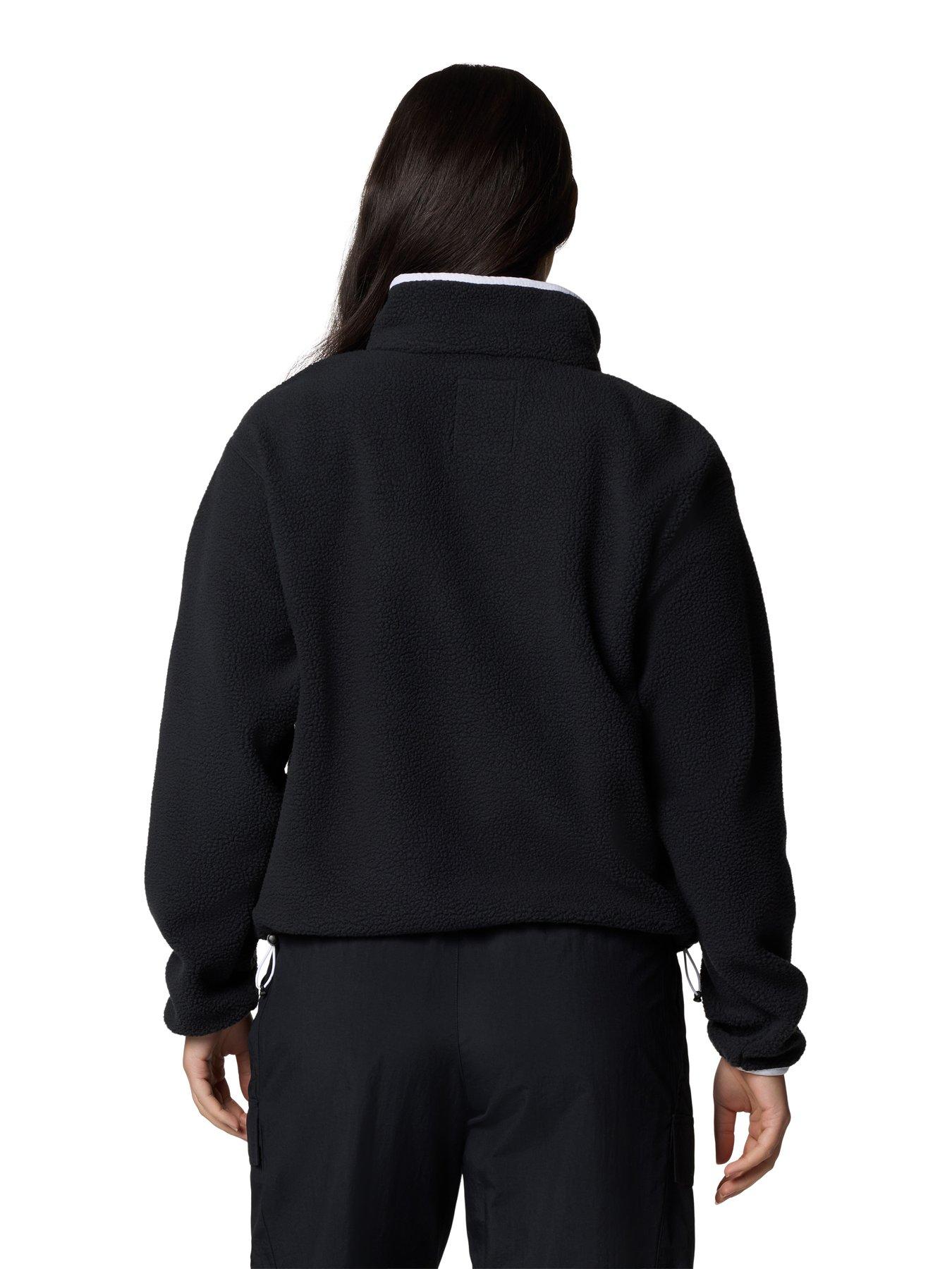  image of columbia-womens-helvetia-ii-cropped-half-snap-fleece-black