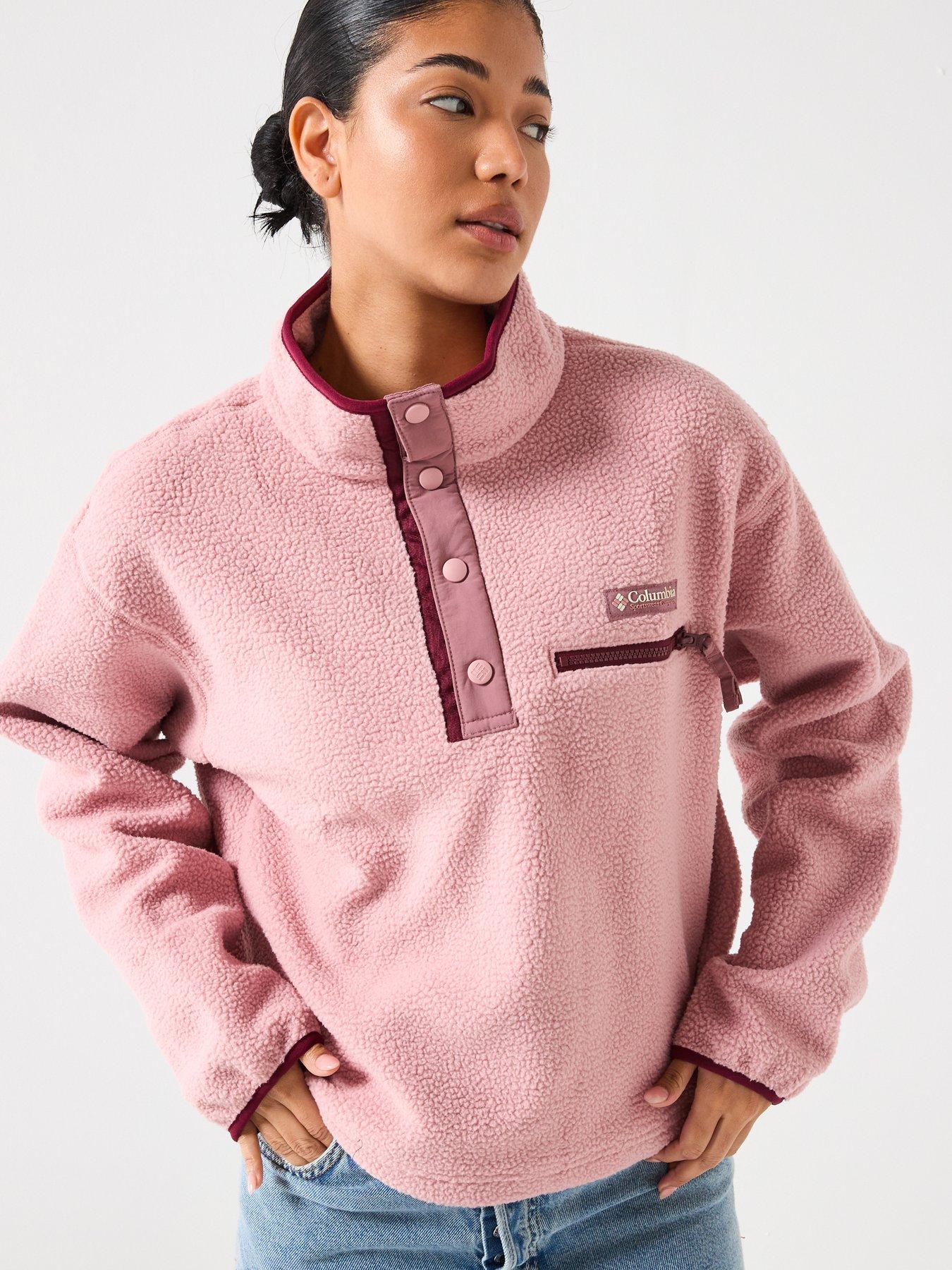 columbia-womens-helvetia-ii-cropped-half-snap-fleece-pink