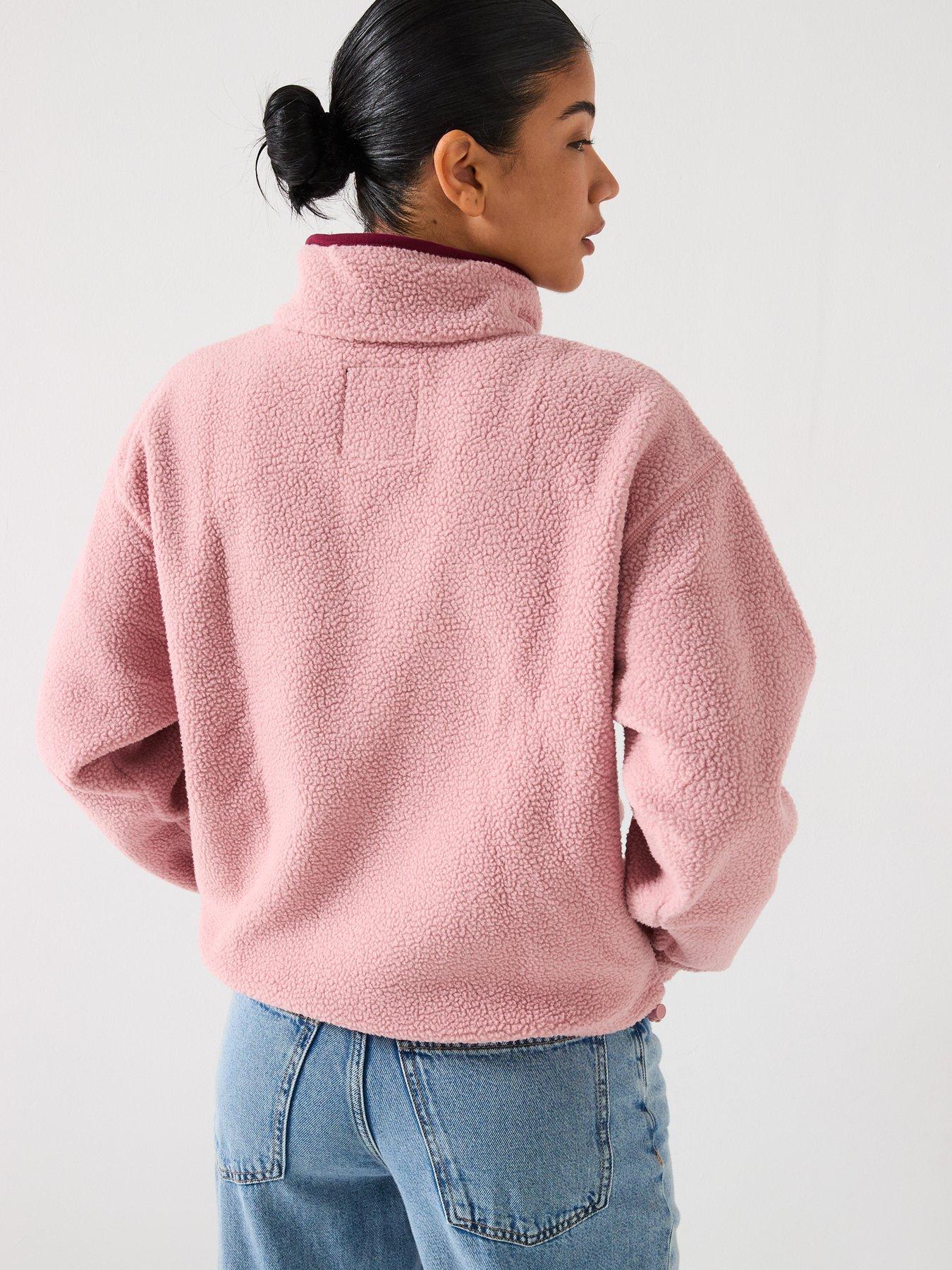  image of columbia-womens-helvetia-ii-cropped-half-snap-fleece-pink