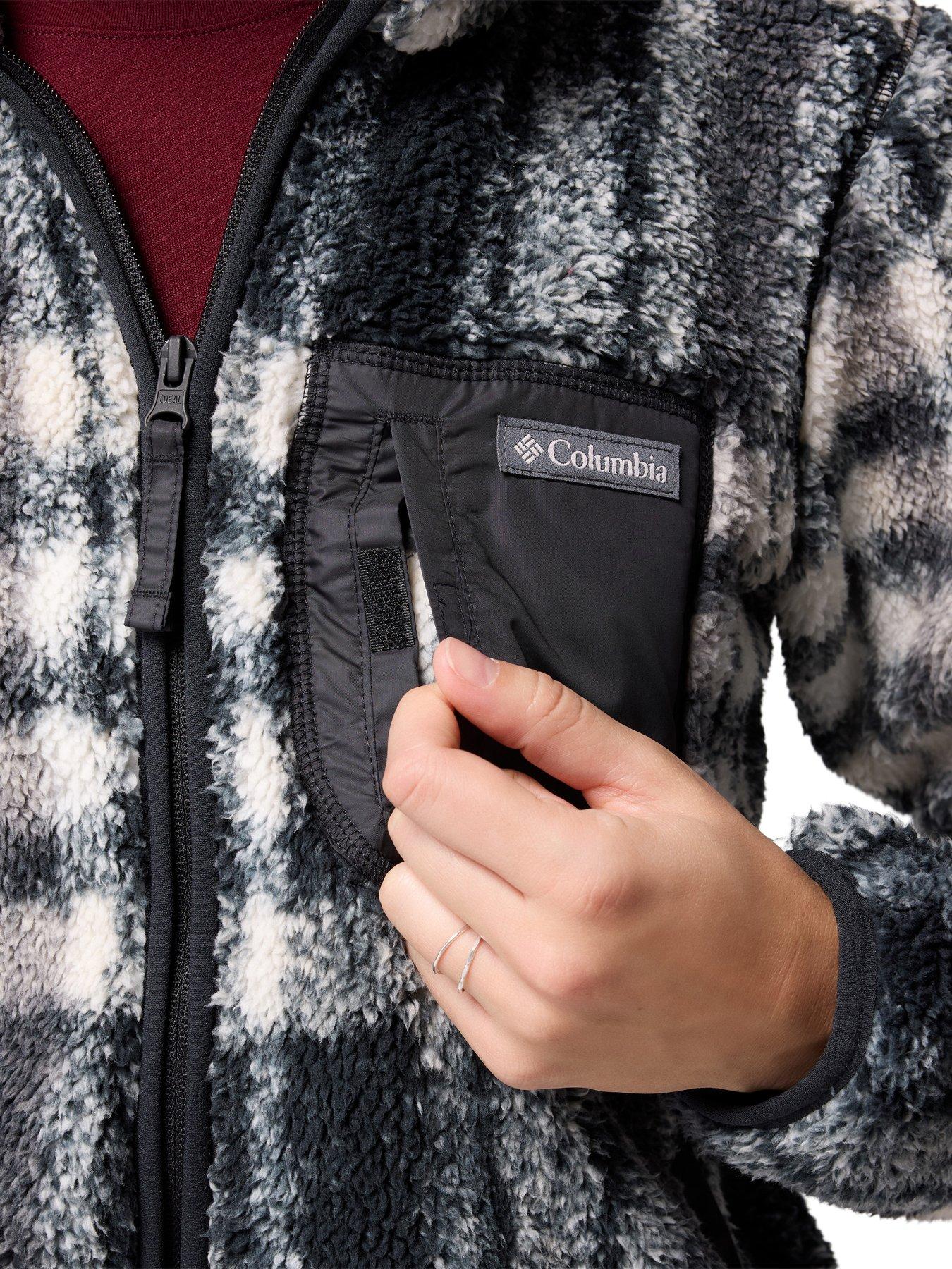 Image 6 of 6 of Columbia Womens West Bend Print Full Zip Ii Fleece- Black