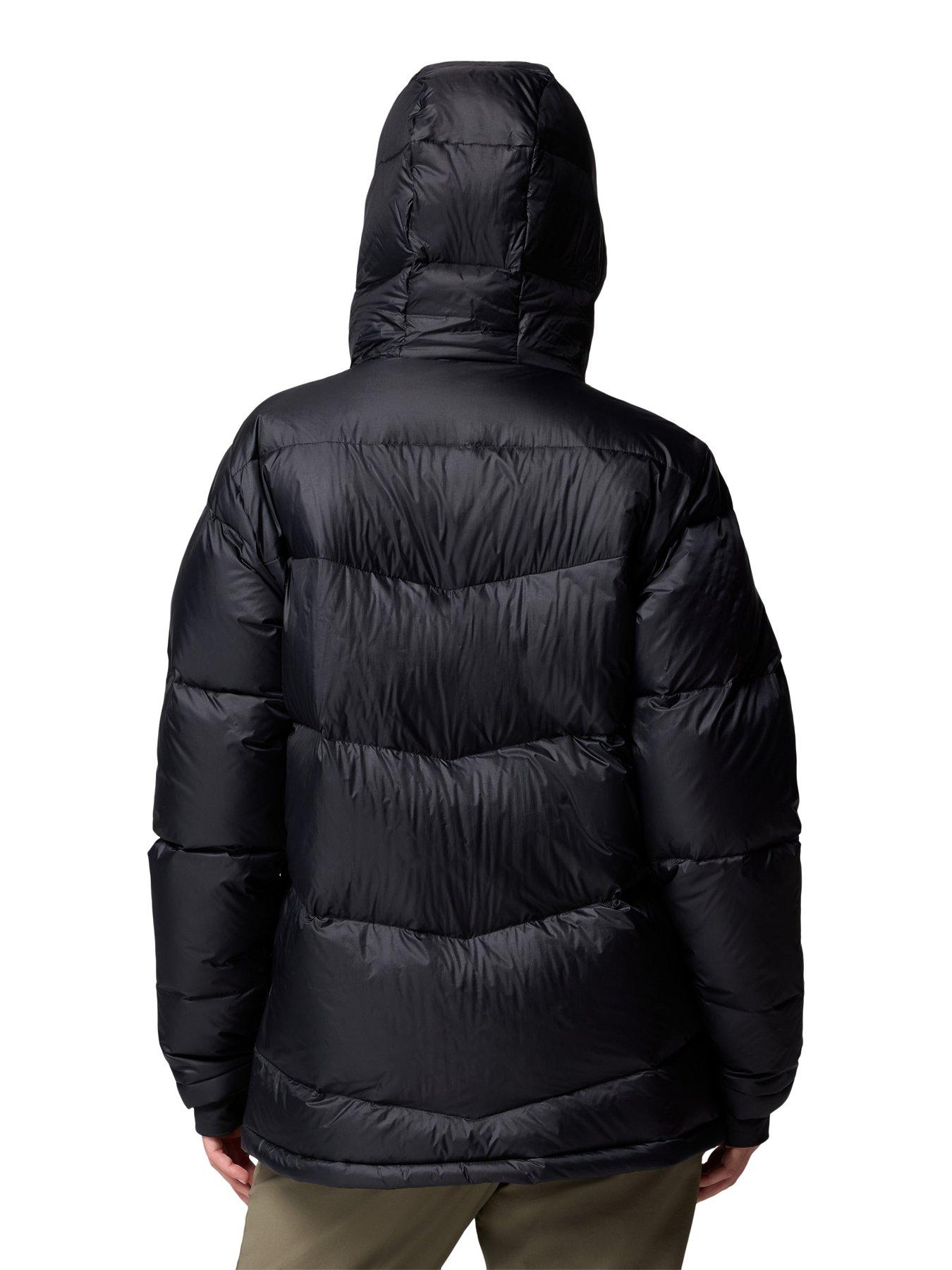  image of columbia-womens-cloudview-down-hooded-jacket-black