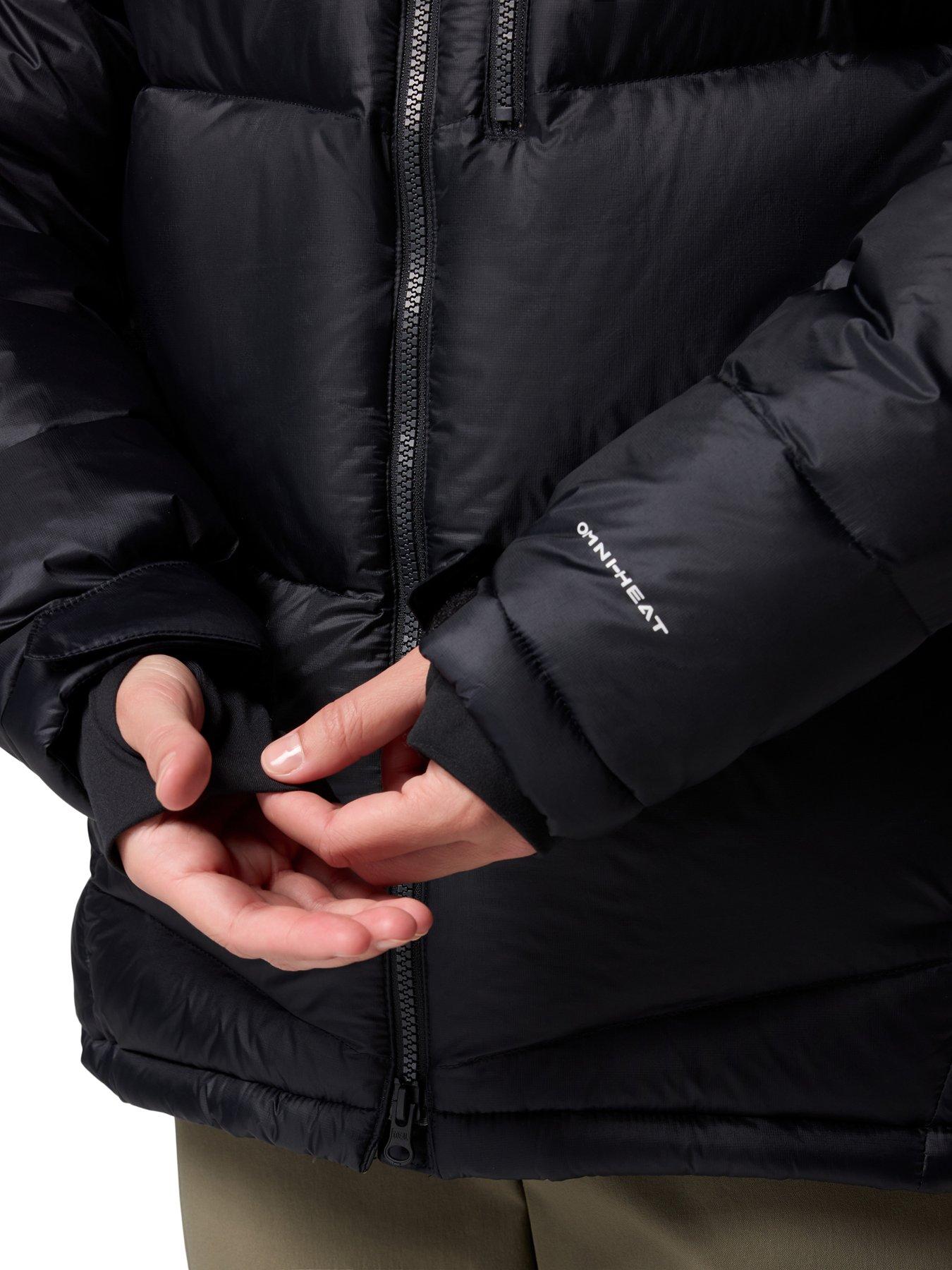  image of columbia-womens-cloudview-down-hooded-jacket-black