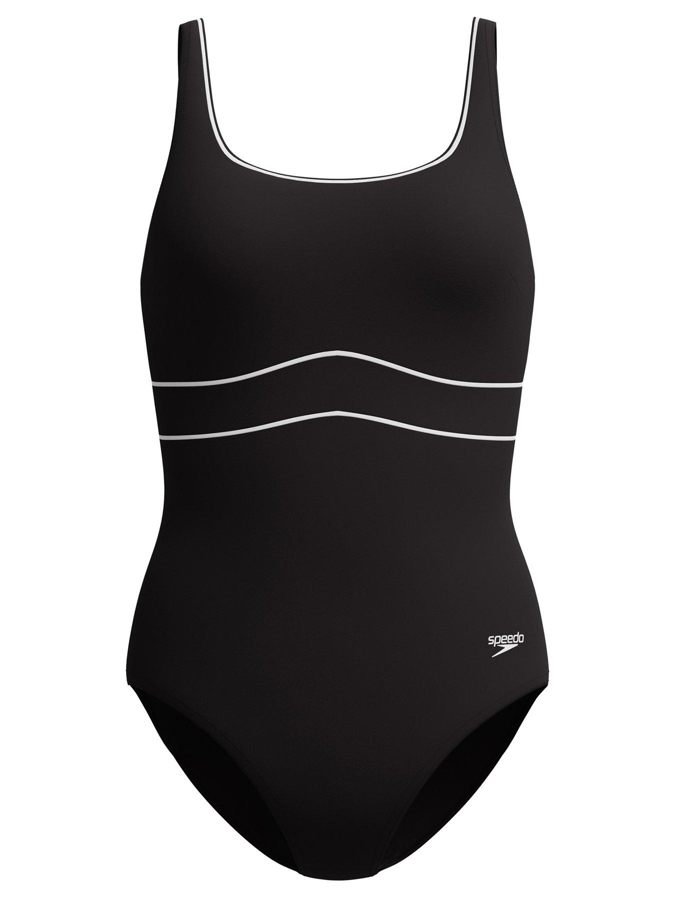 Speedo Womens Shaping Contour Eclipse Swimsuit - Grey