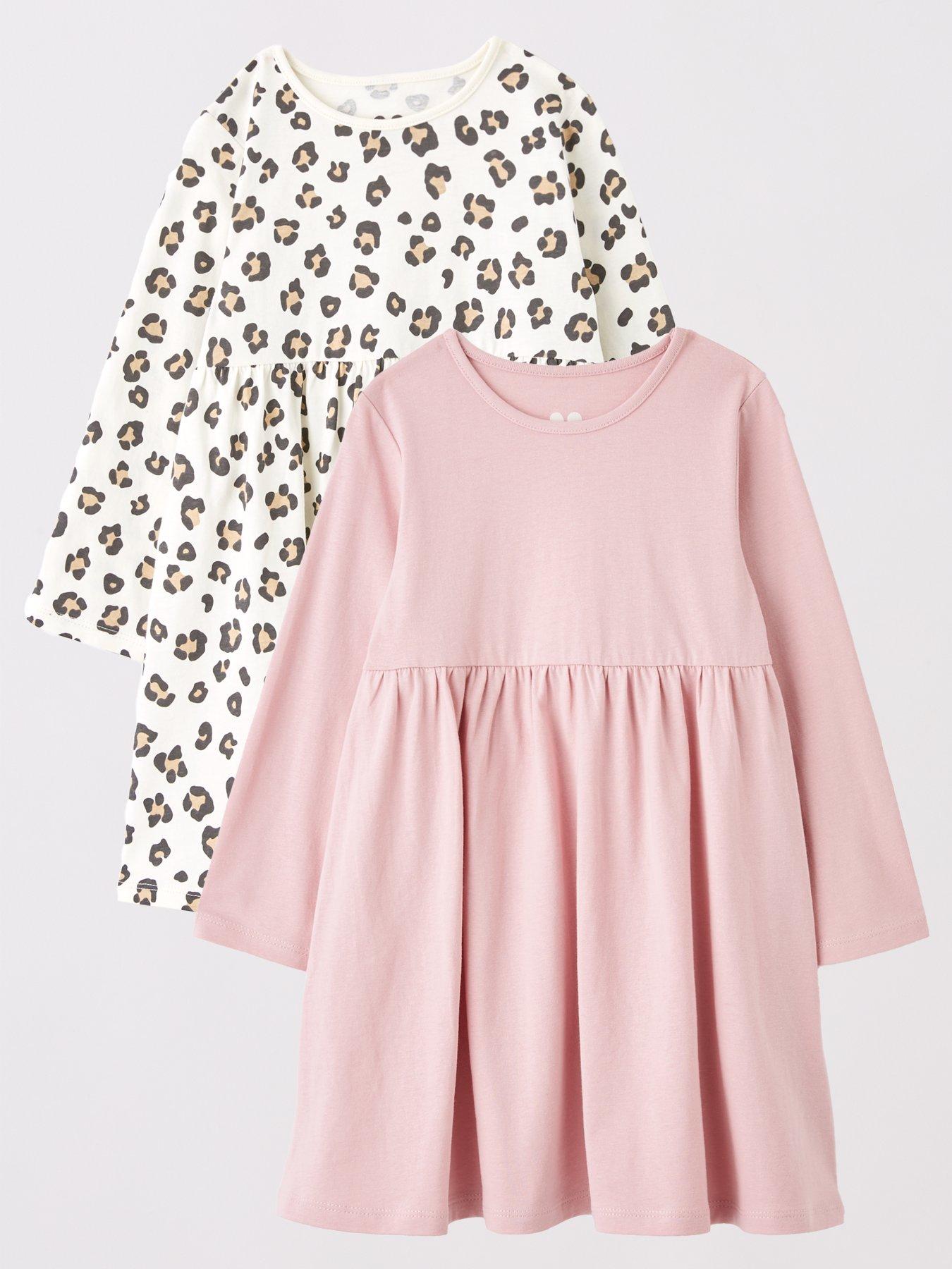 Mini V by Very Girls 2 Pack Jersey Dresses - Multi