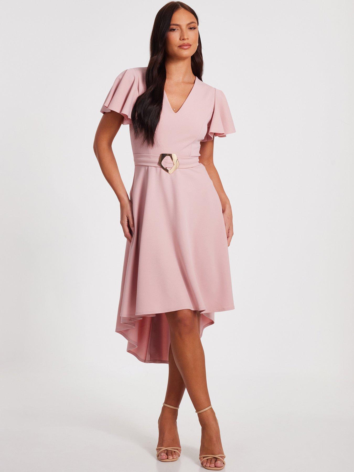 undefined Blush Dip Hem Dress