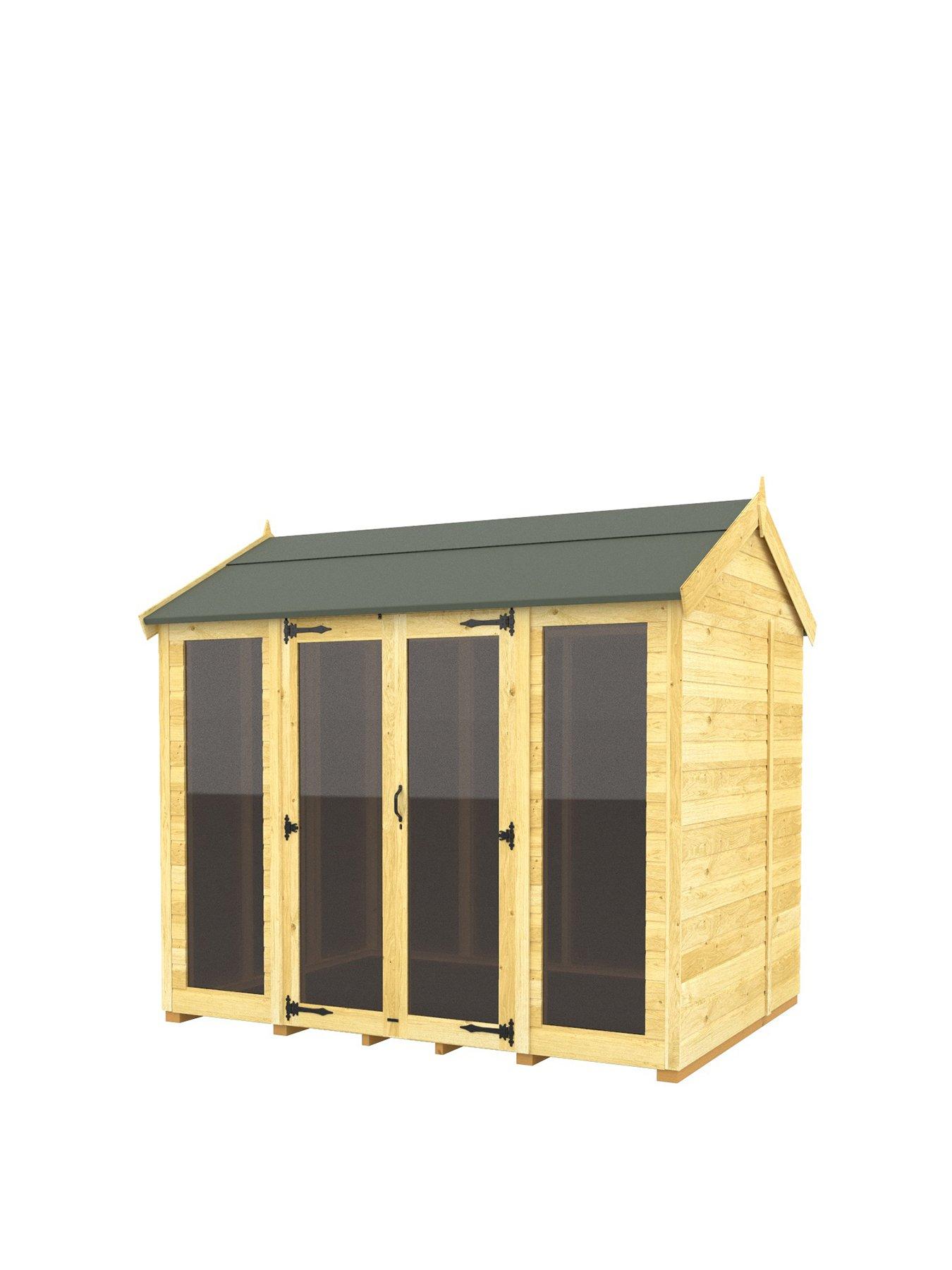 stillFront image of diy-sheds-8-x-6-apex-summer-house-full-height-window
