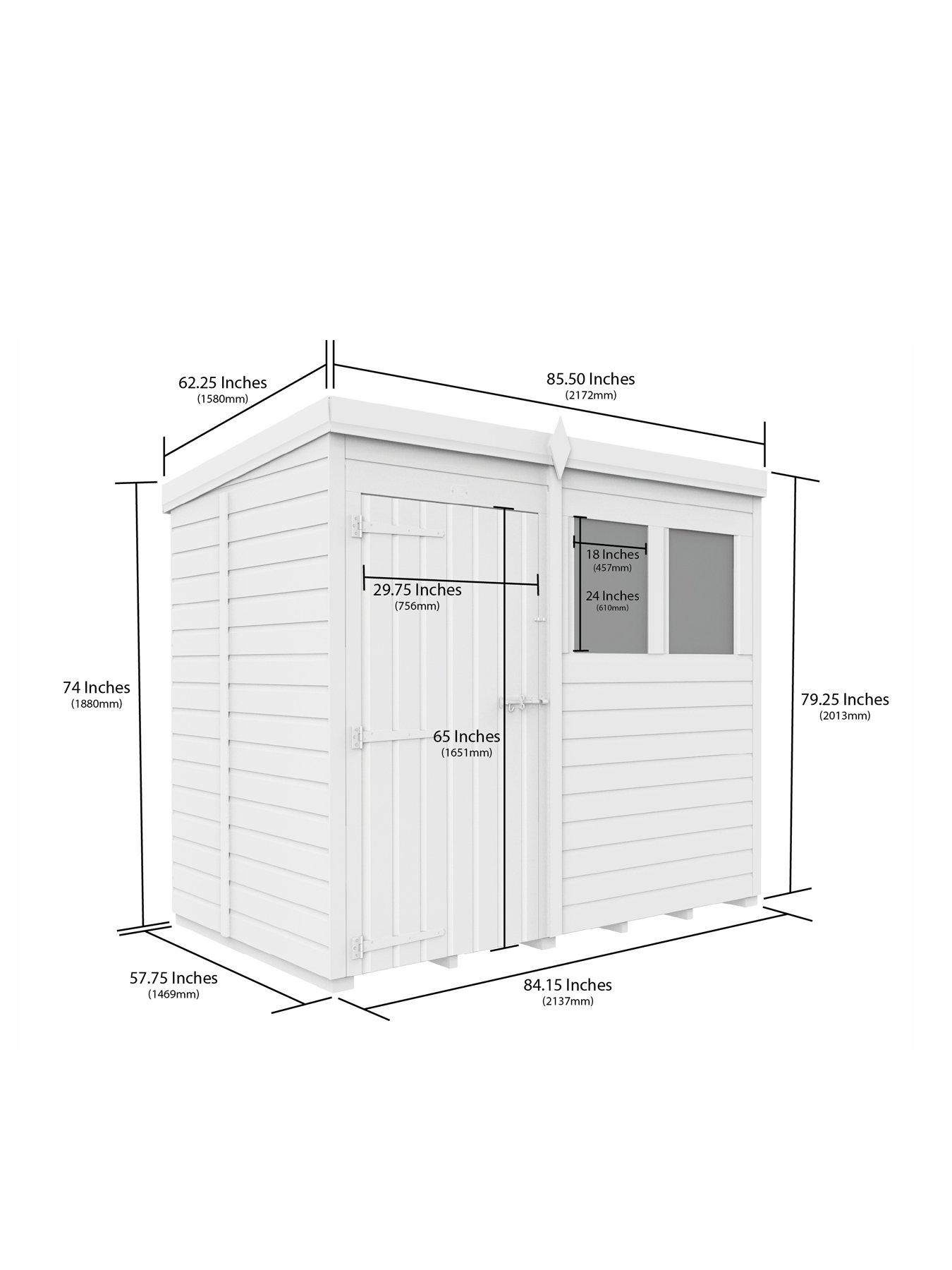  image of diy-sheds-7-x-5-security-pent-shed