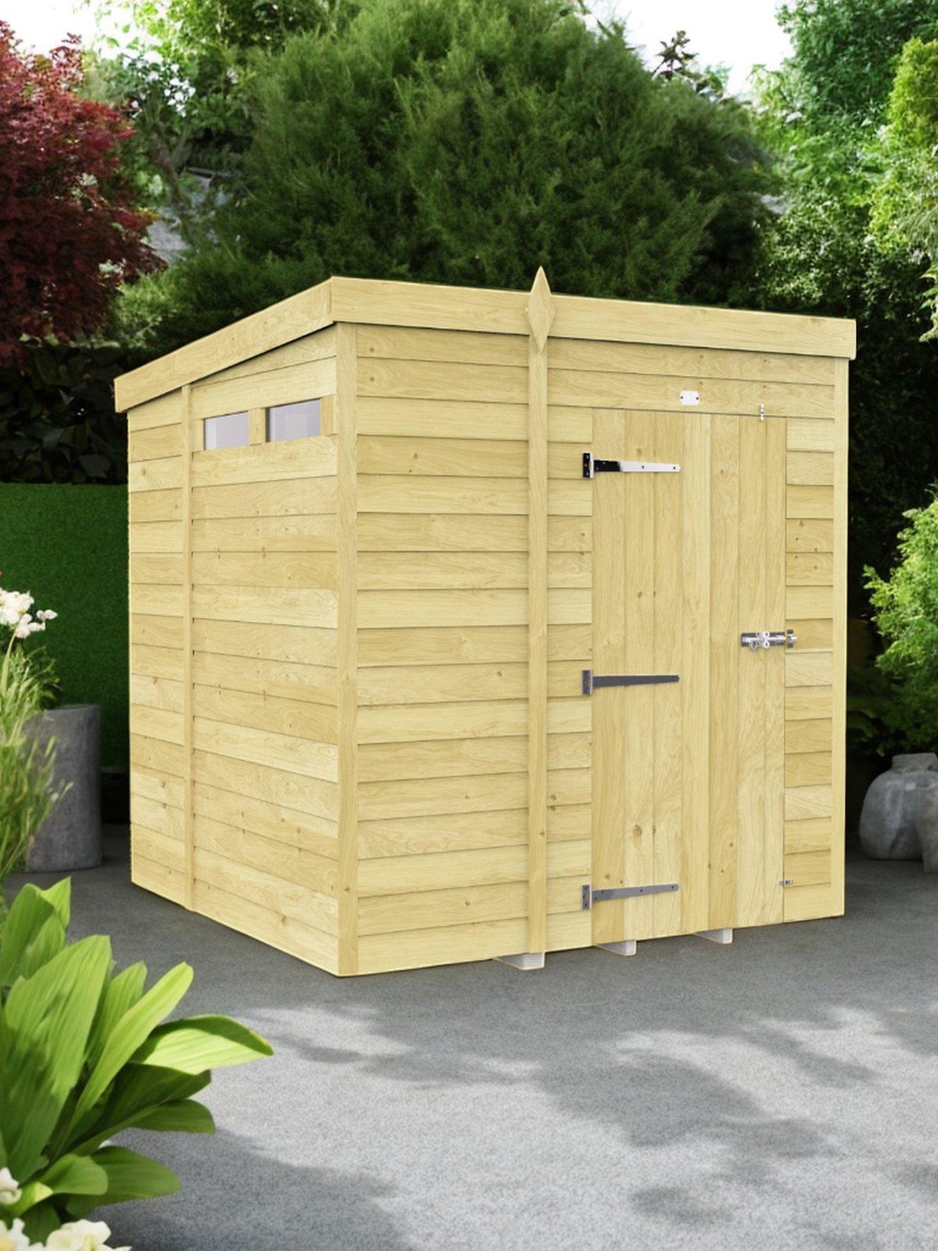 Image 1 of 7 of DIY Sheds 6 x 6 Security Pent Shed