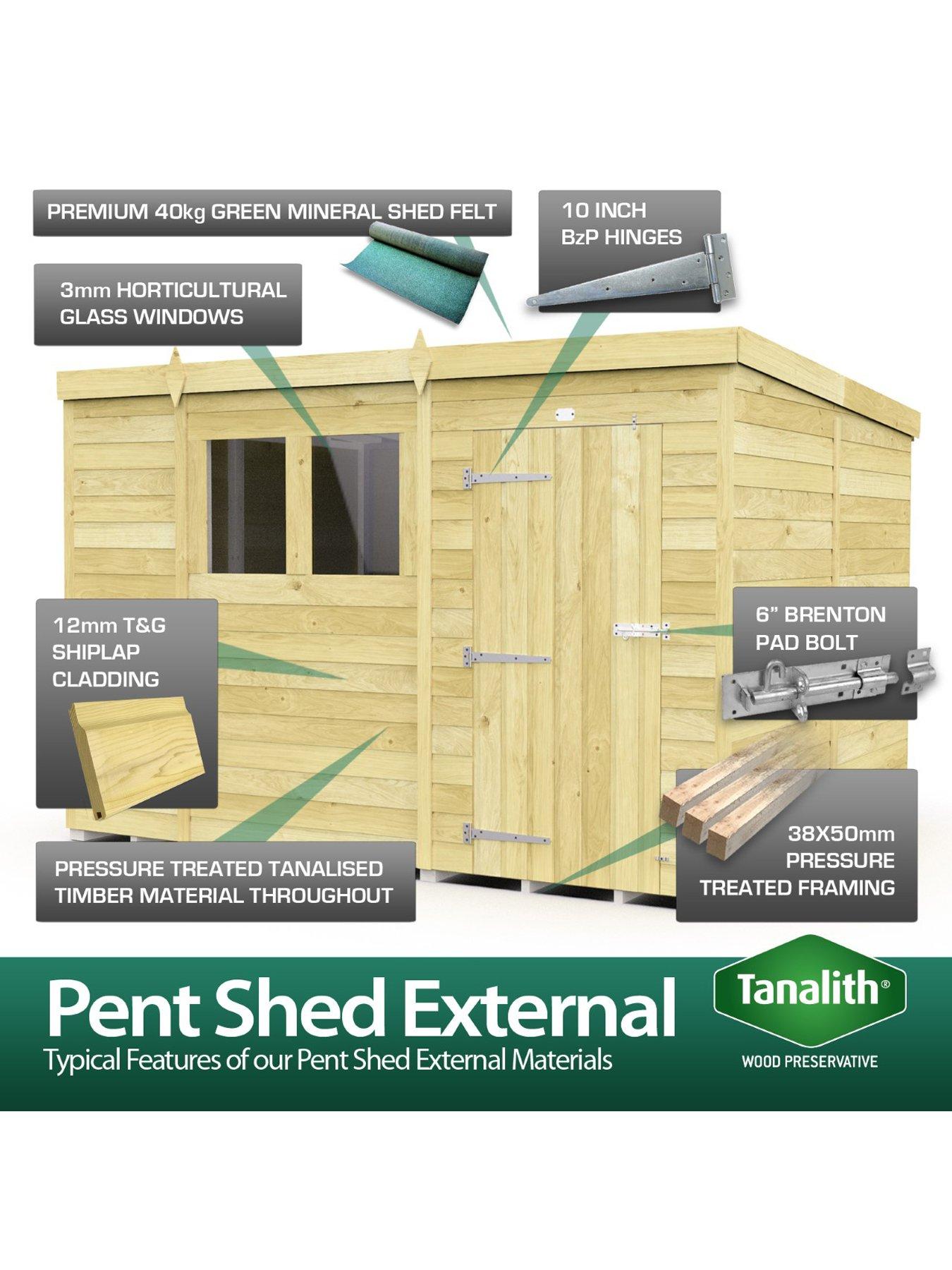 Image 4 of 7 of DIY Sheds 6 x 6 Security Pent Shed