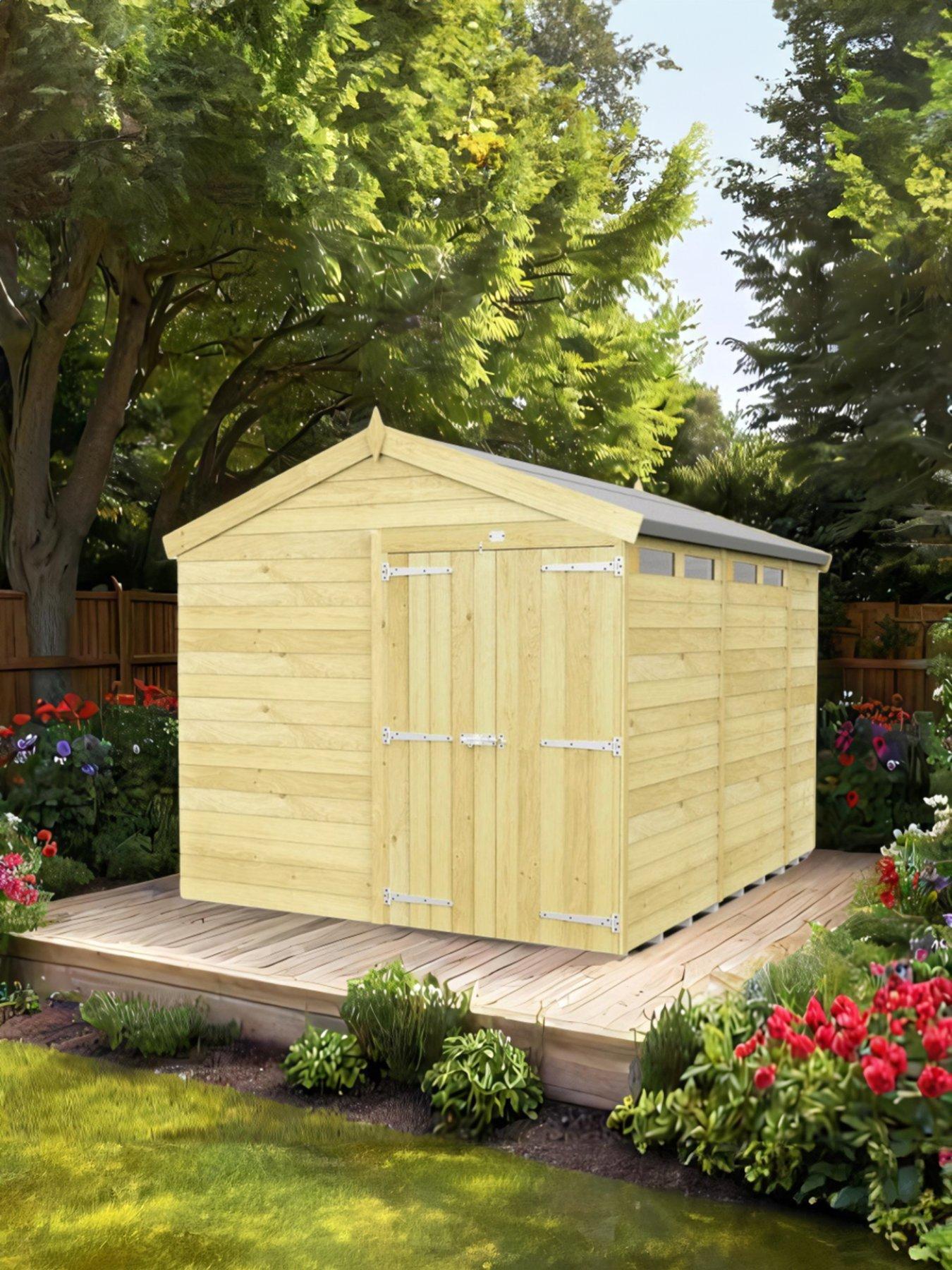 DIY Sheds 8 x 10 Apex Security Shed
