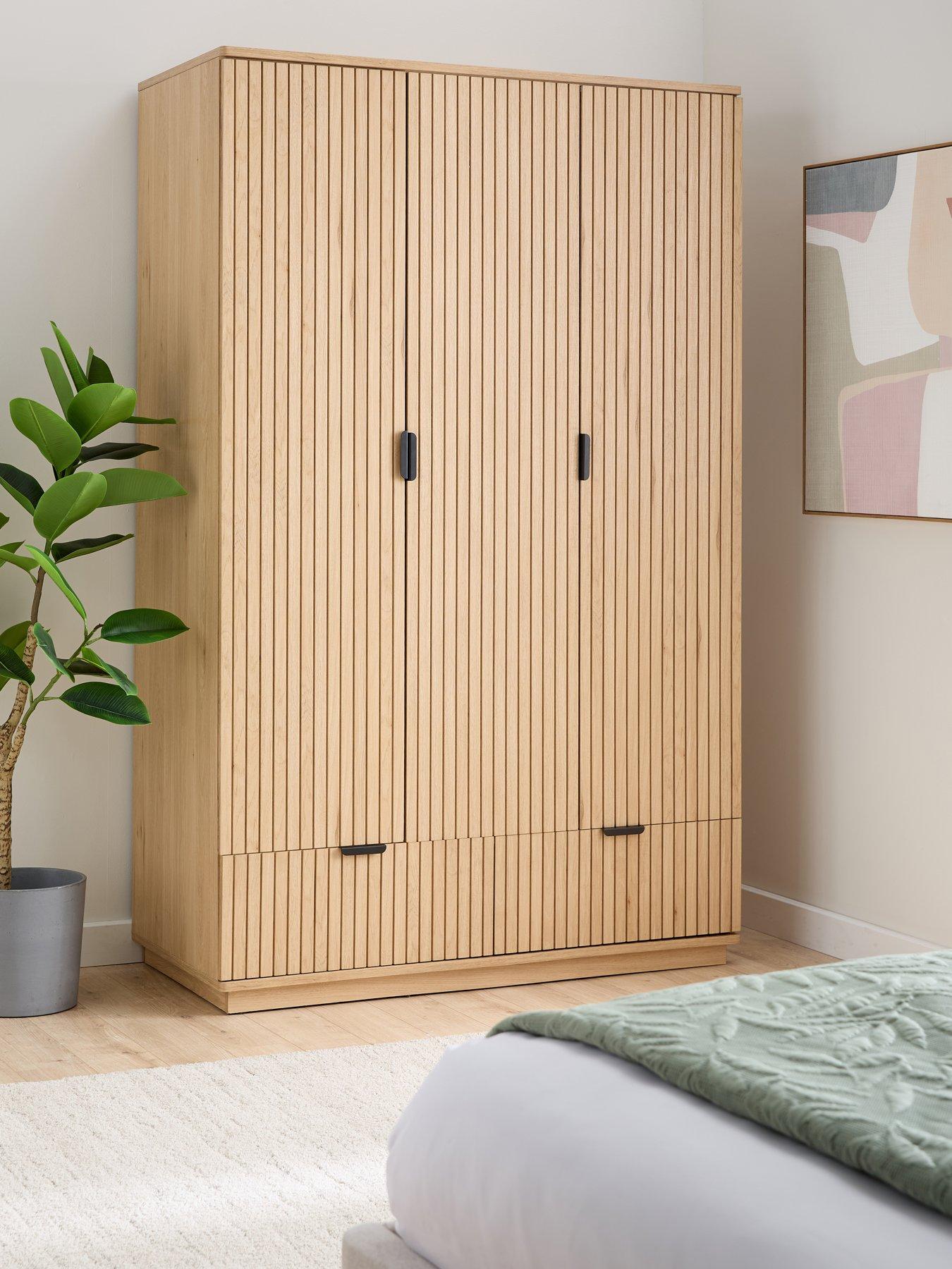 Very Home Harlow 3 Door, 2 Drawer Wardrobe - FSC® Certified
