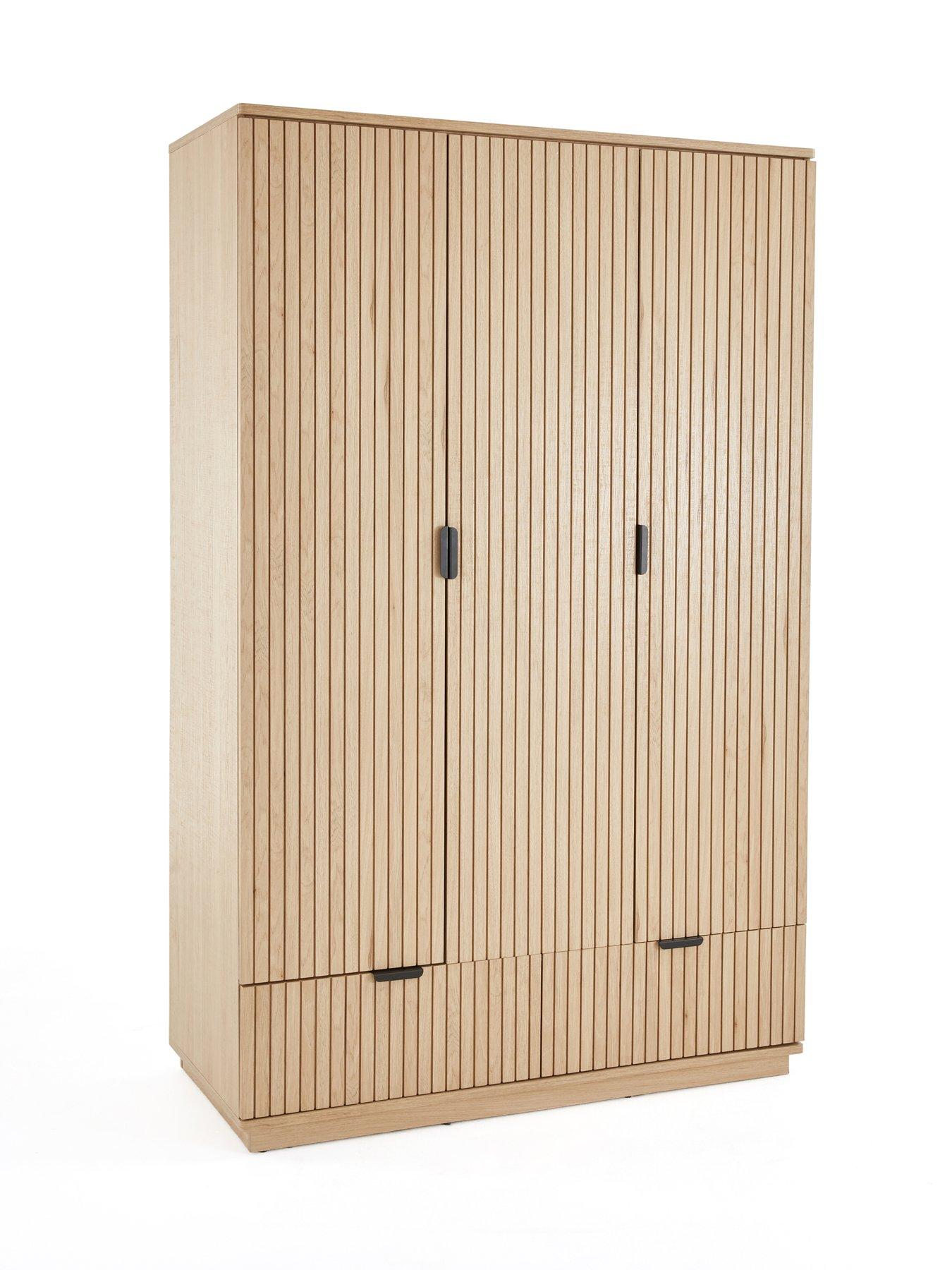 Image 3 of 7 of Very Home Harlow 3 Door,&nbsp;2 Drawer Wardrobe - FSC&reg; Certified