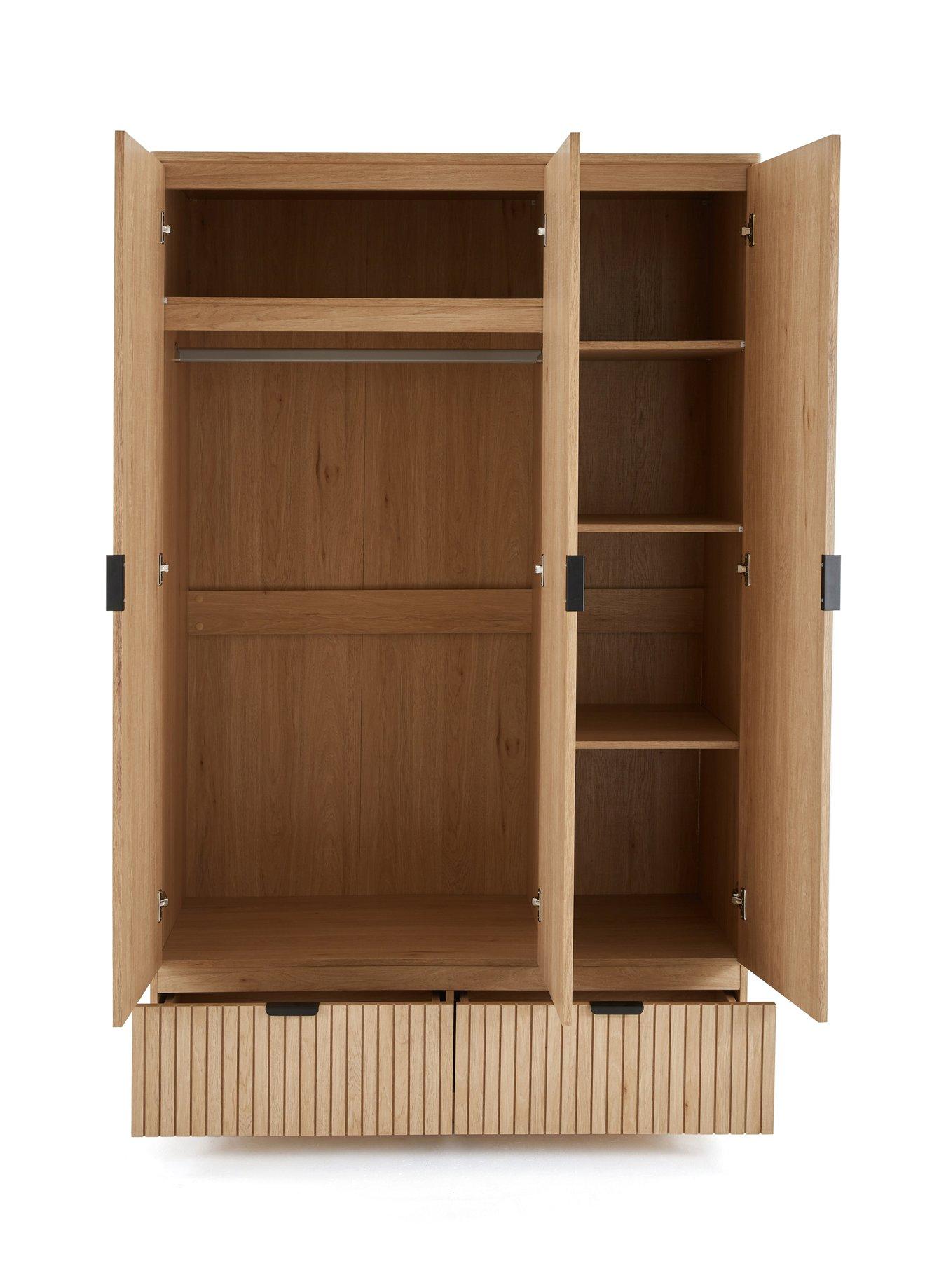 Image 4 of 7 of Very Home Harlow 3 Door,&nbsp;2 Drawer Wardrobe - FSC&reg; Certified