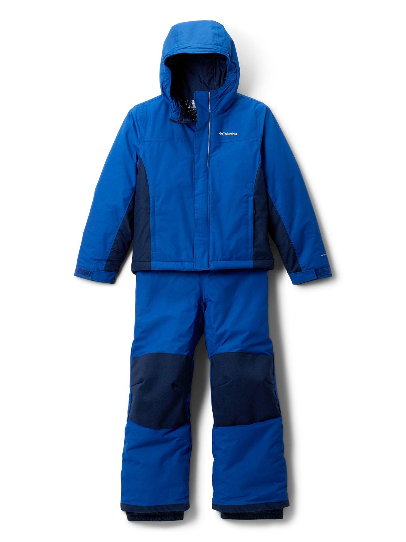 front image of columbia-youth-unisex-buga-iii-ski-set-blue