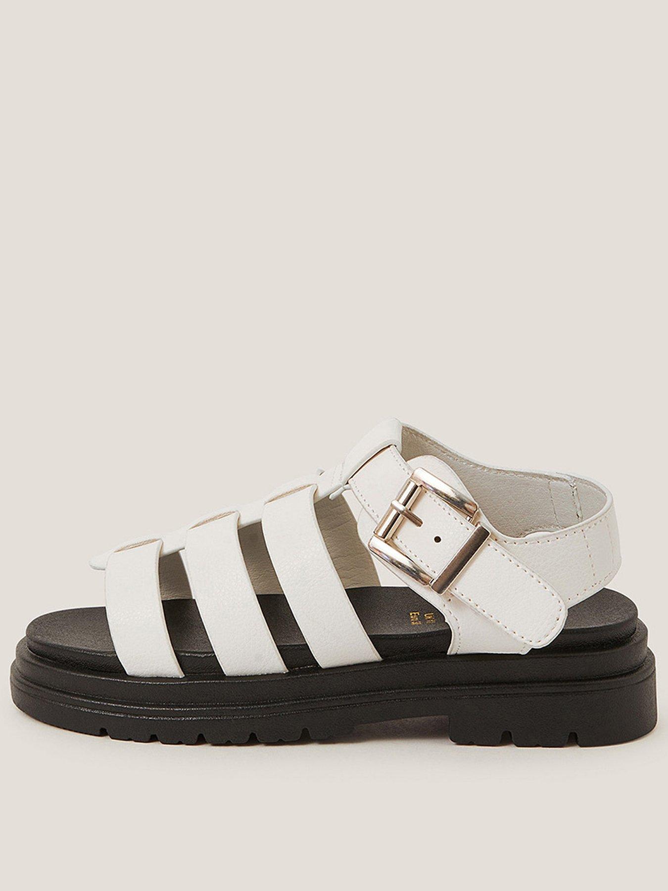 undefined Girls Chunky Platform Sandals - White