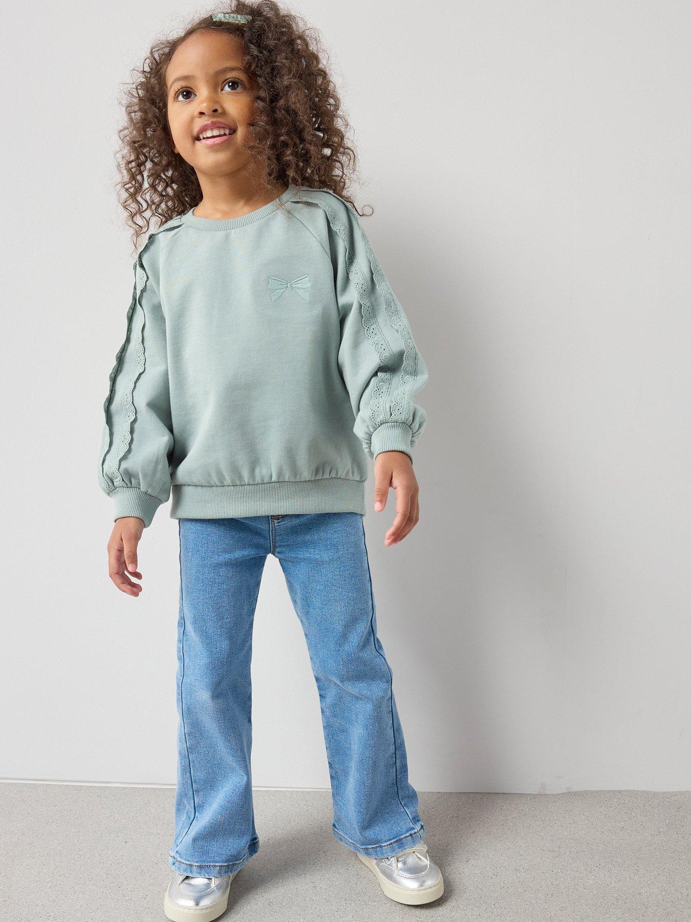  image of the-very-collection-girls-single-flare-jeggings-mid-wash