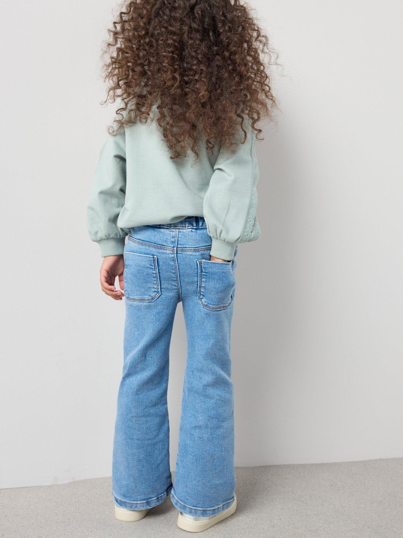  image of the-very-collection-girls-single-flare-jeggings-mid-wash