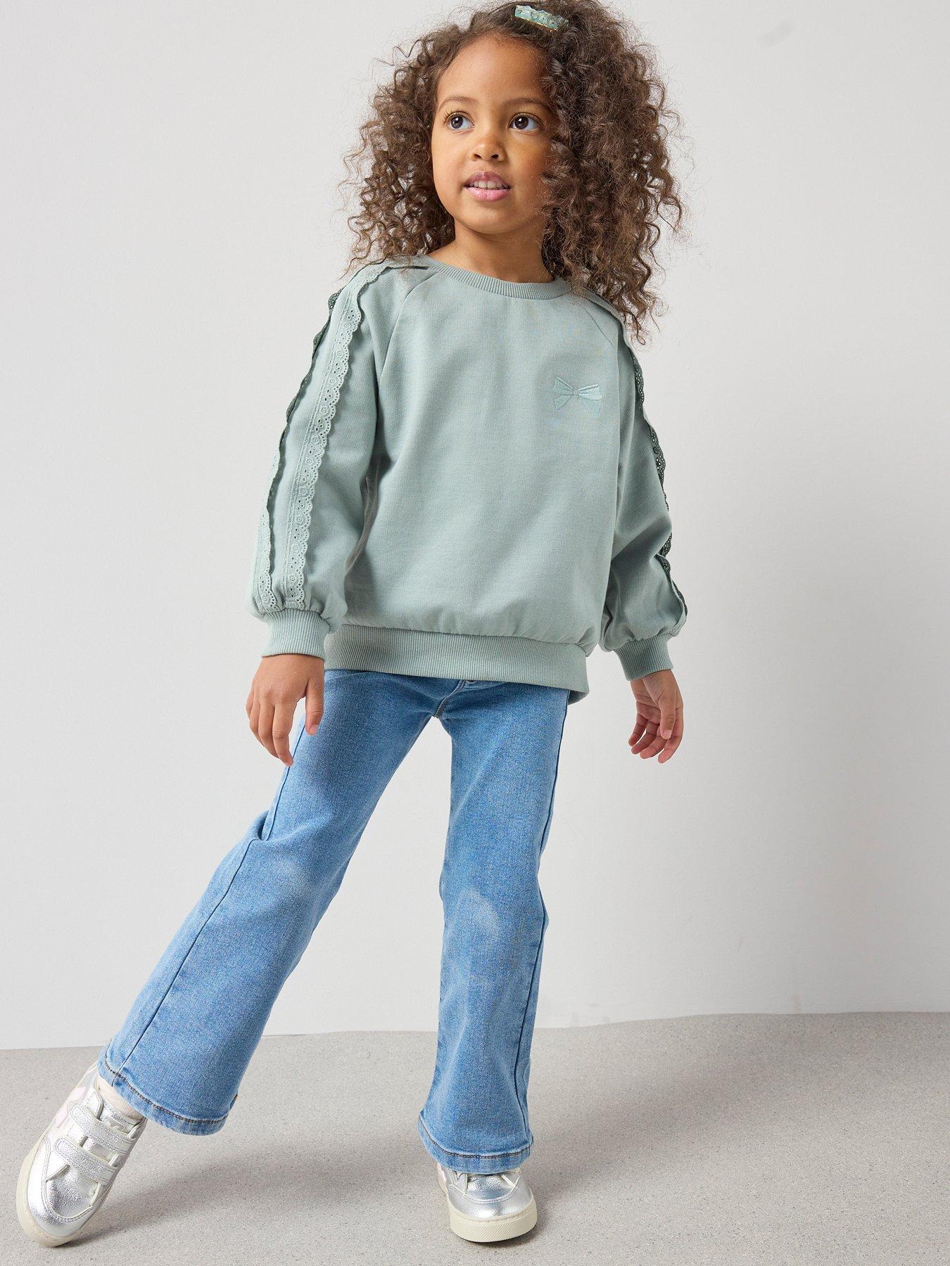  image of the-very-collection-girls-single-flare-jeggings-mid-wash