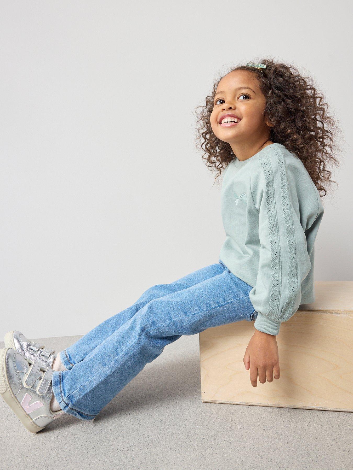  image of the-very-collection-girls-single-flare-jeggings-mid-wash