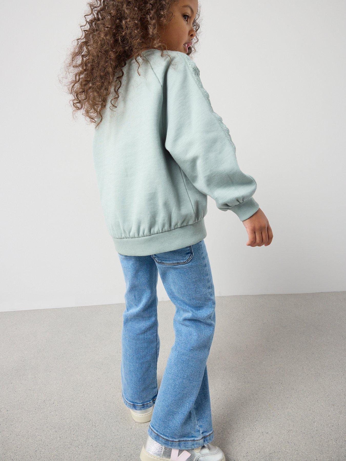  image of the-very-collection-girls-single-flare-jeggings-mid-wash