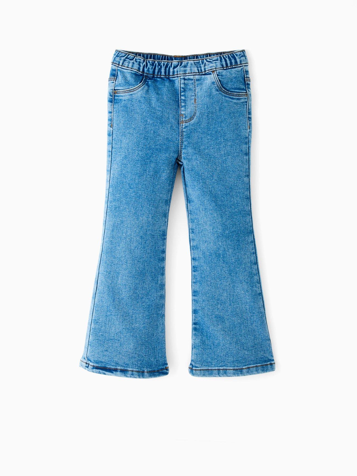  image of the-very-collection-girls-single-flare-jeggings-mid-wash