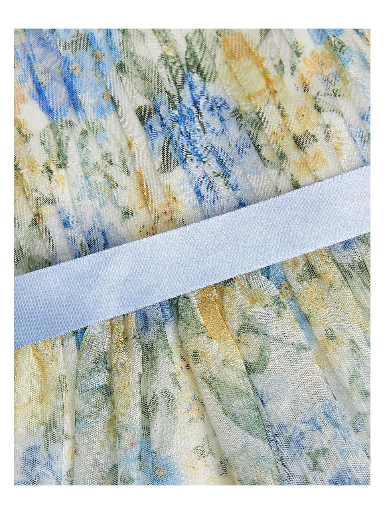  image of monsoon-baby-girls-hydrangea-tulle-party-dress-light-cream