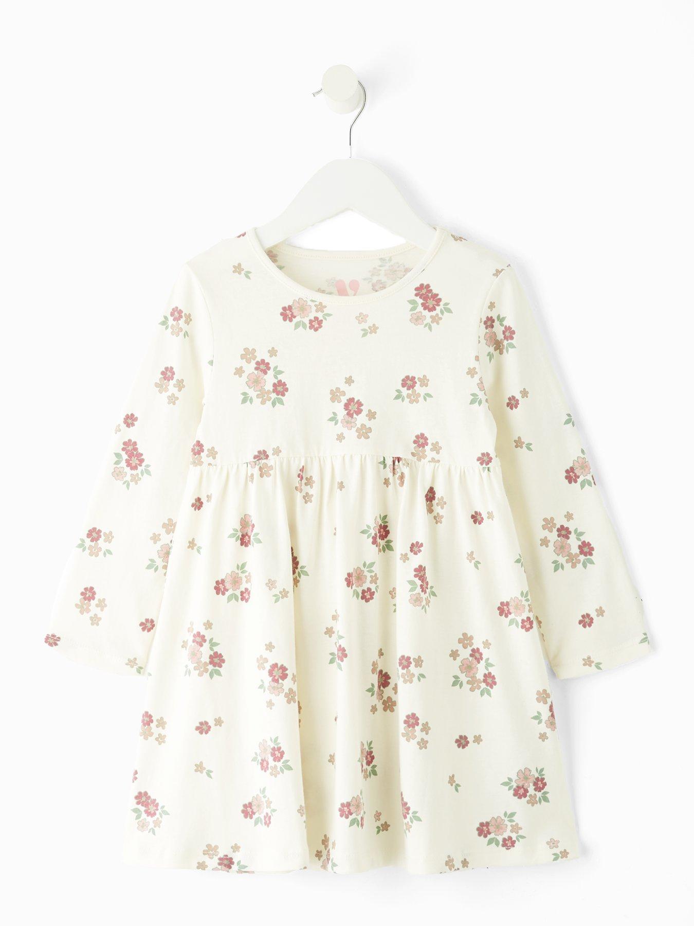 Mini V by Very Girls Jersey Floral Dress - Print