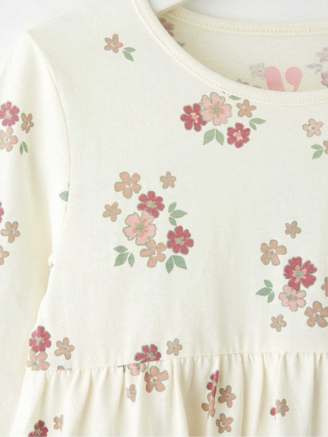 Image 3 of 4 of Mini V by Very Girls Jersey Floral Dress - Print