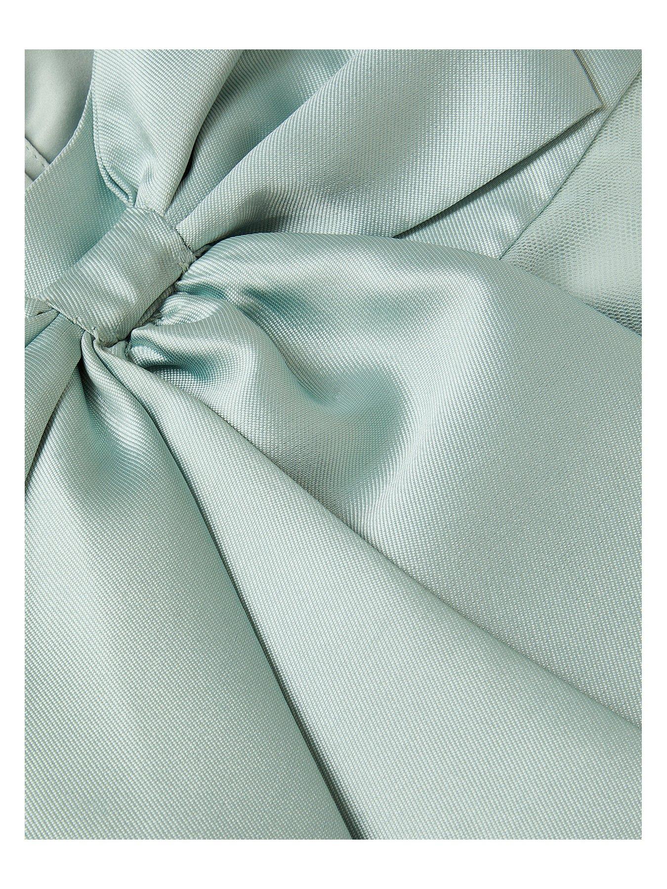  image of monsoon-baby-girls-bonnie-bow-dress-light-green