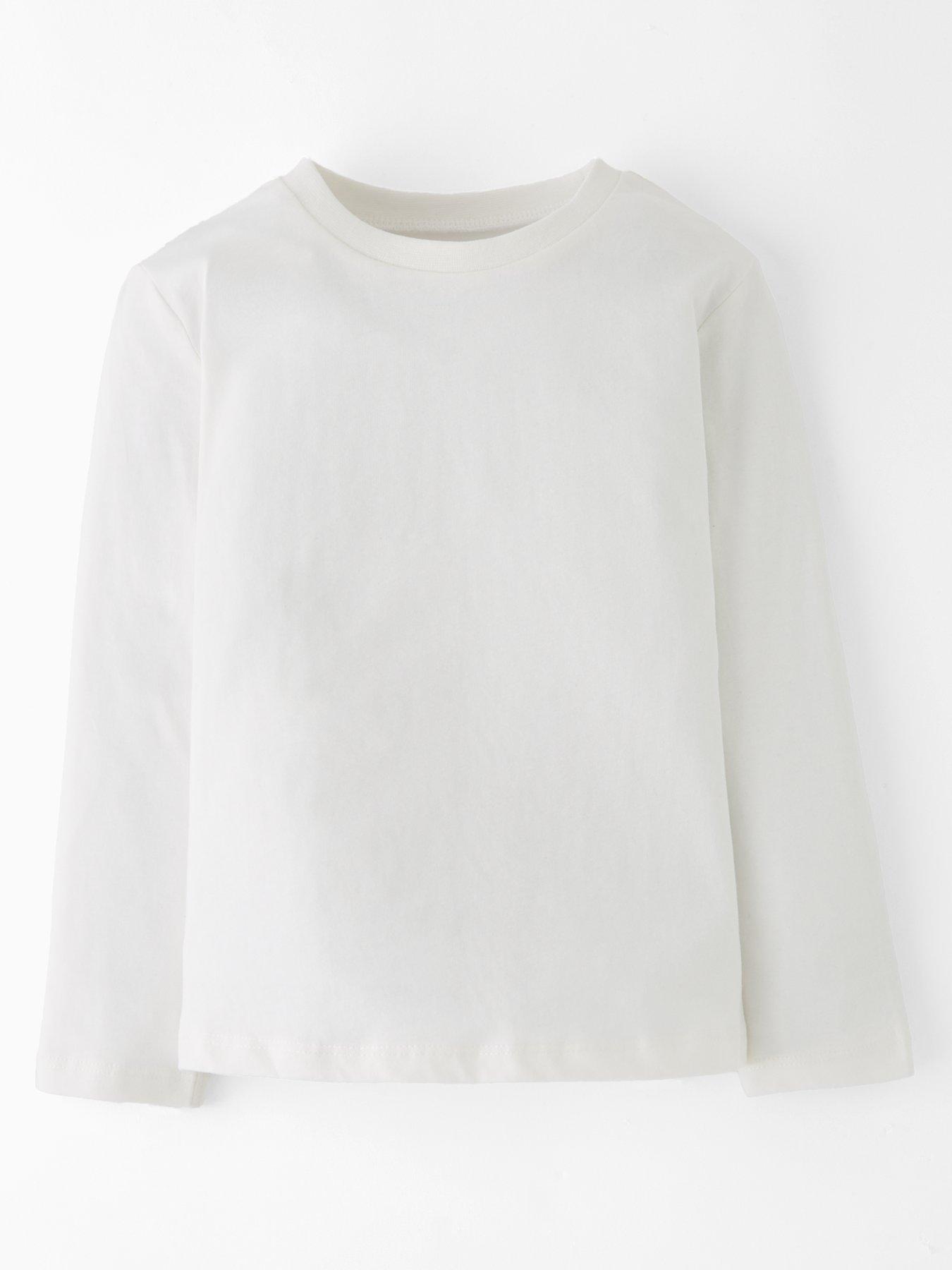Image 2 of 5 of The Very Collection Girls 3 Pack Jersey Long Sleeve Basic Top (9 months - 7 years)