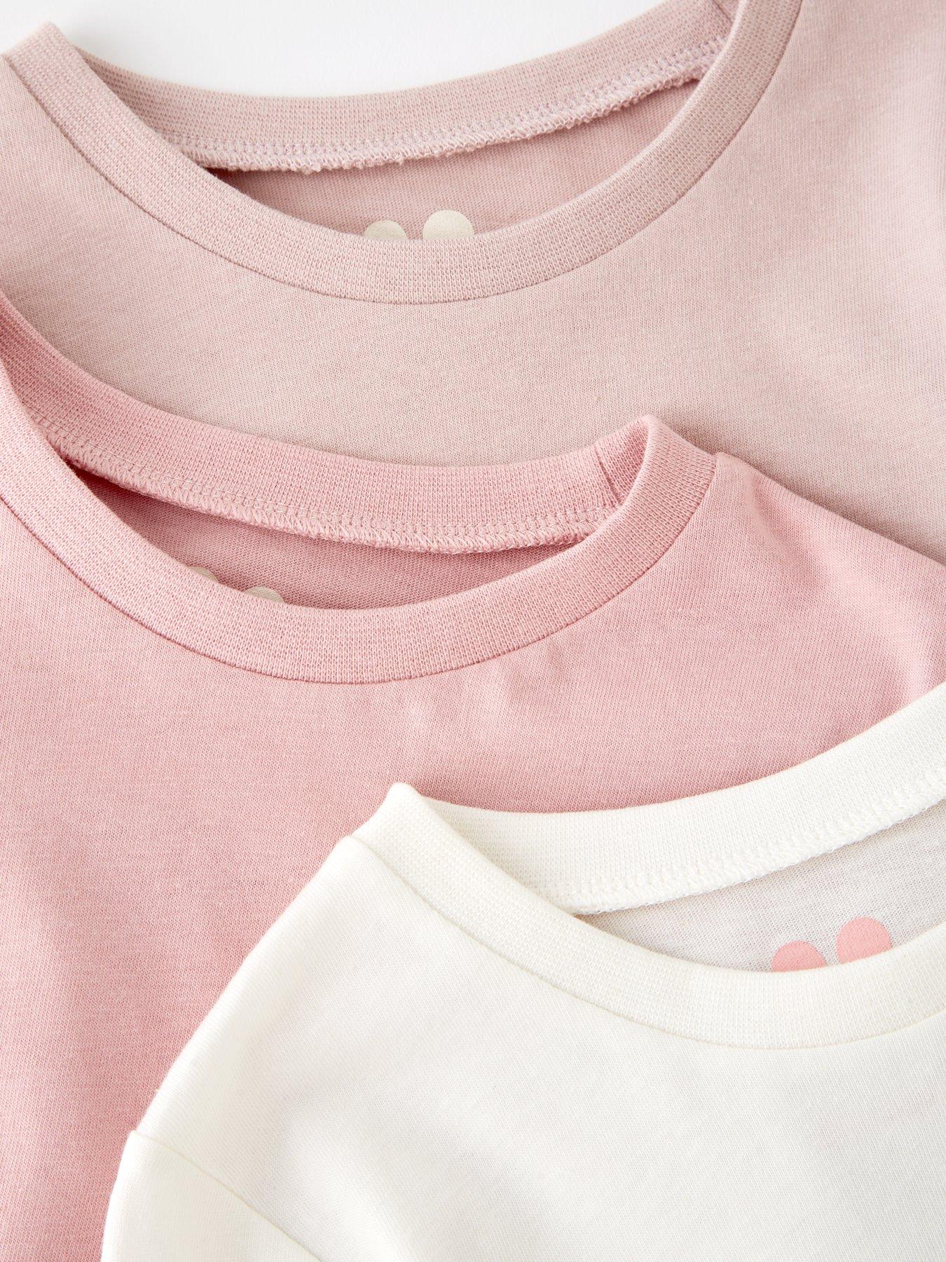 Image 5 of 5 of The Very Collection Girls 3 Pack Jersey Long Sleeve Basic Top (9 months - 7 years)