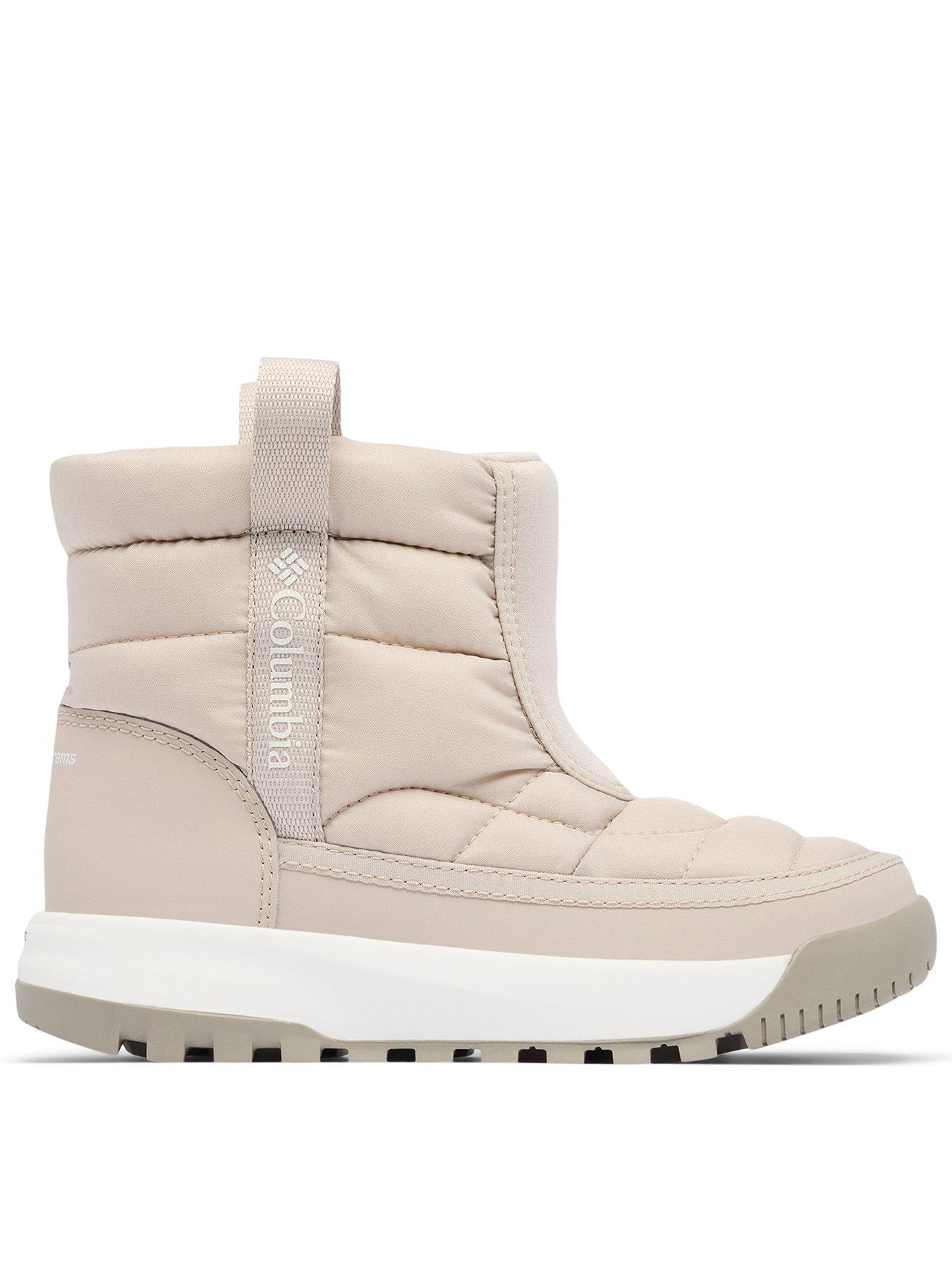 Columbia Youth Unisex Youth Snowtrot Mid Snow Boots - Cream