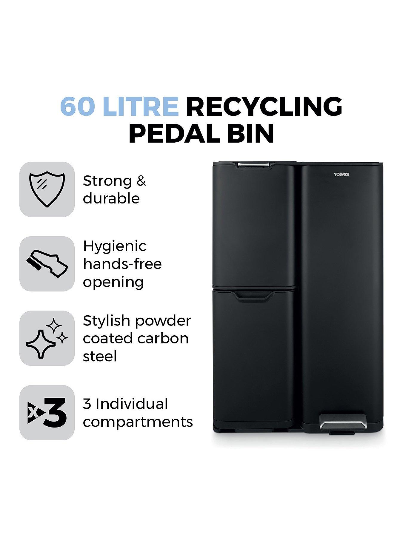  image of tower-60l-recycling-pedal-bin