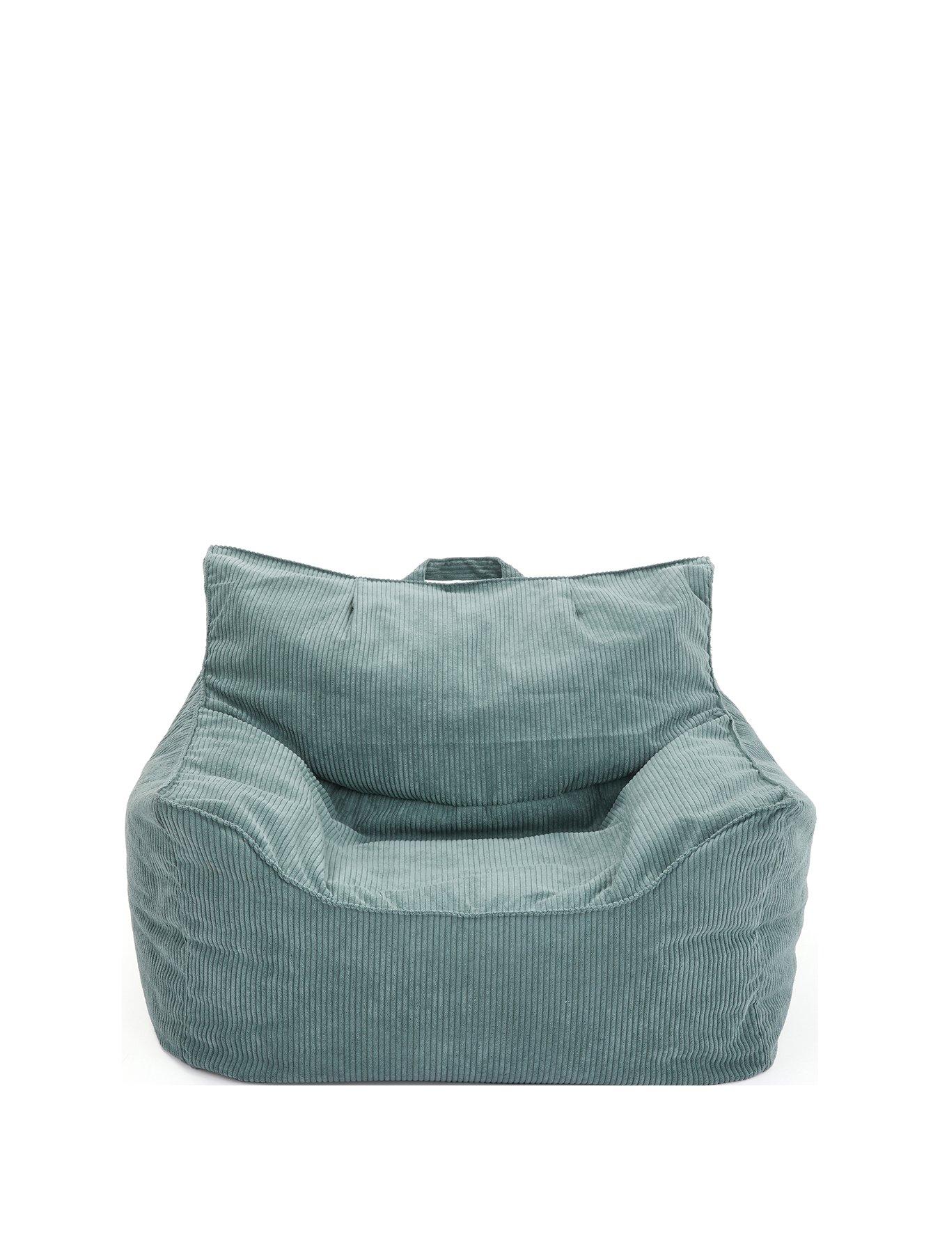 Image 2 of 6 of KAIKOO Wing Cord Beanbag Chair- Green