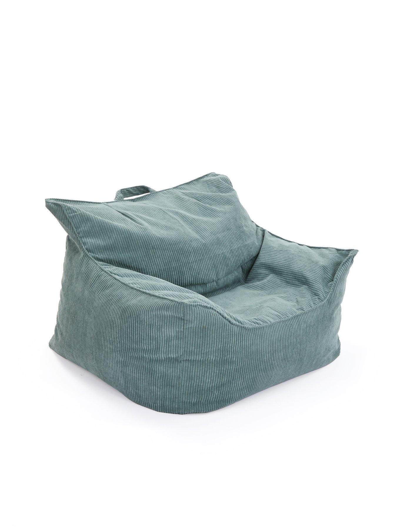 Image 3 of 6 of KAIKOO Wing Cord Beanbag Chair- Green