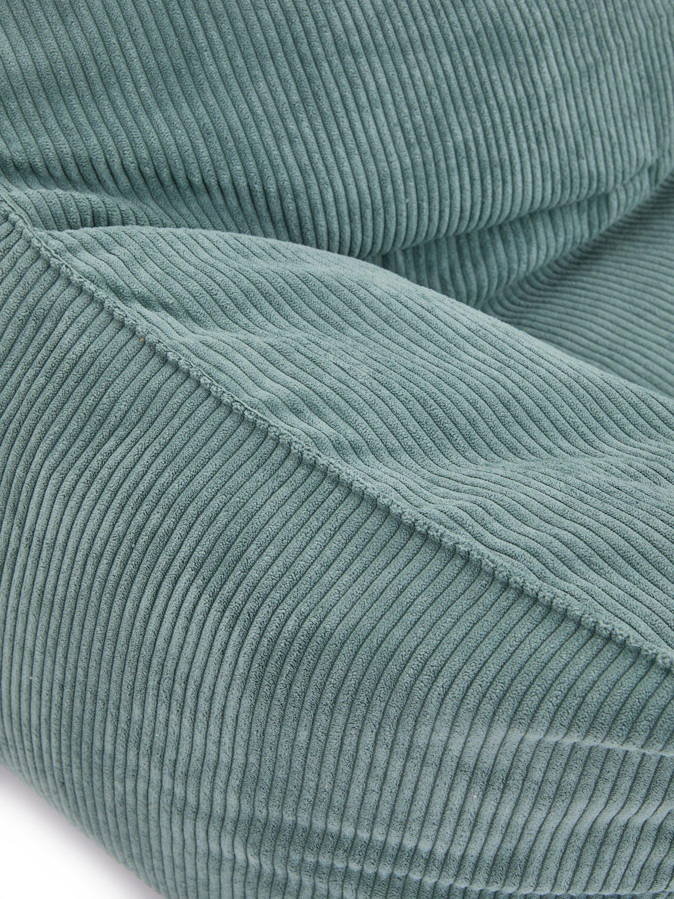 Image 6 of 6 of KAIKOO Wing Cord Beanbag Chair- Green