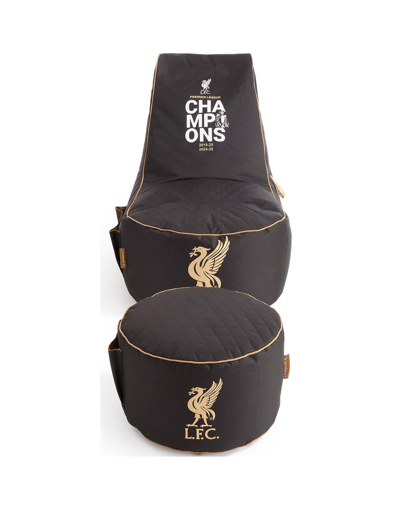 Image 2 of 7 of Liverpool FC Liverpool Champions Beanbag Bundle- Beanbag With Footstool