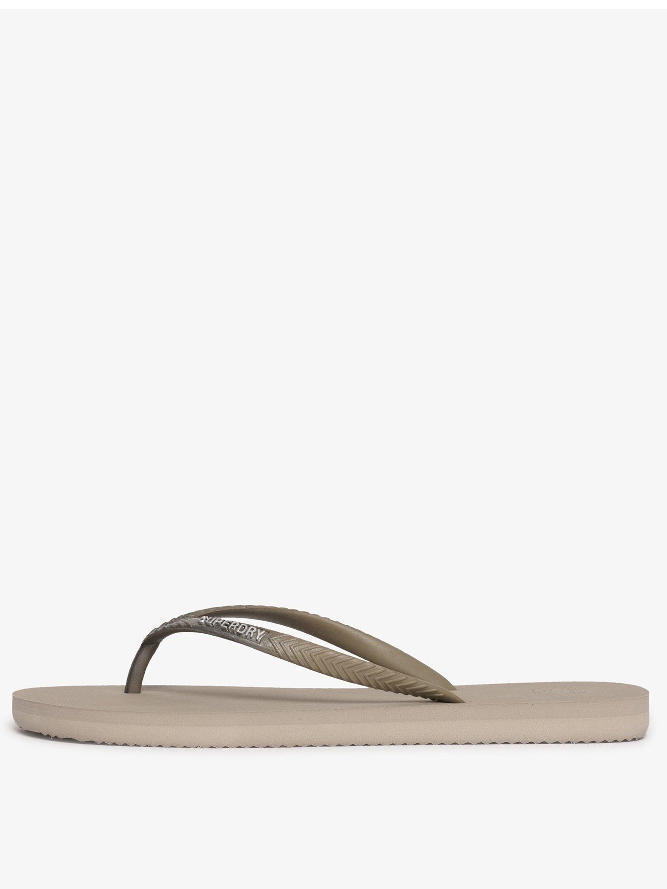stillFront image of superdry-metallic-flip-flops-beige