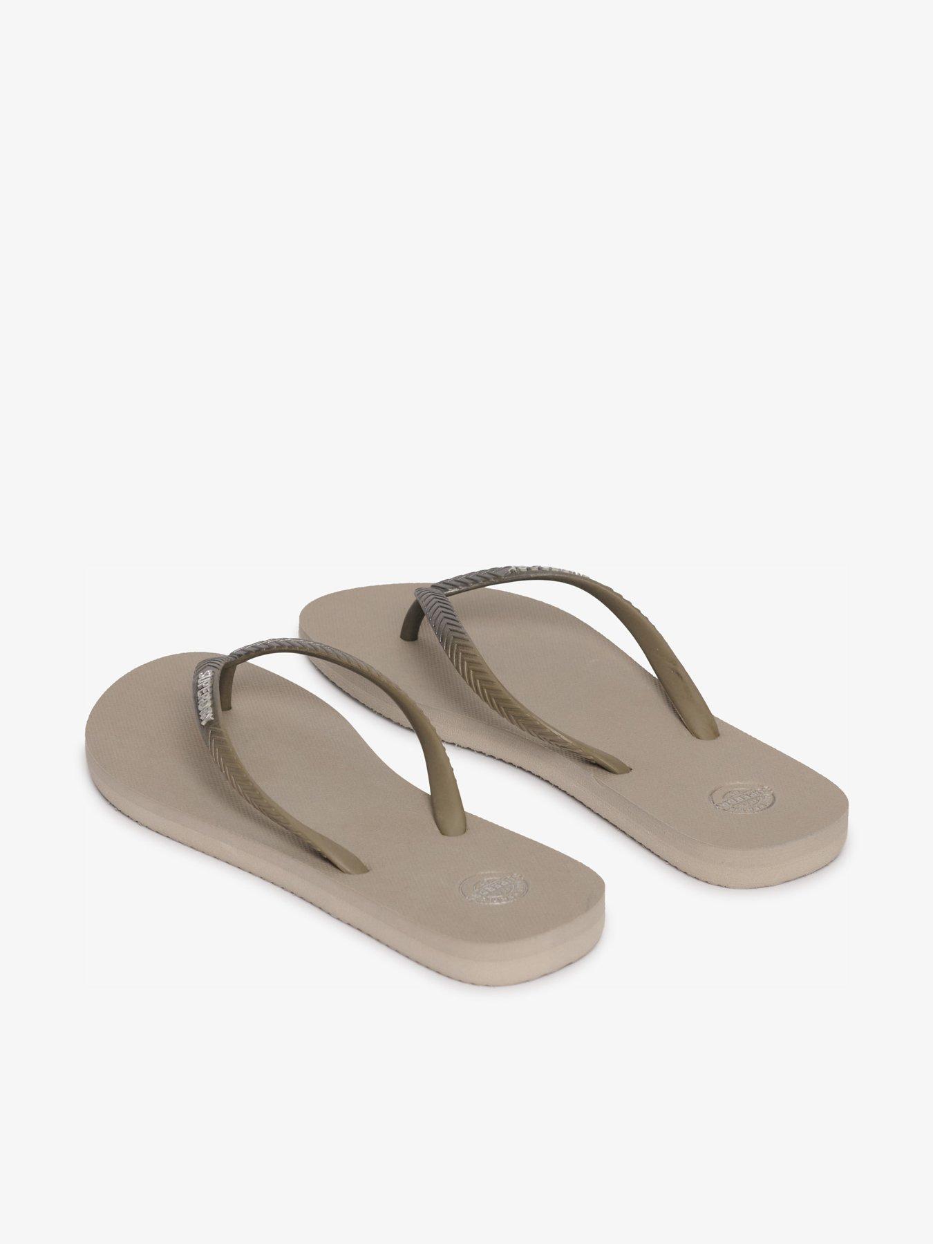  image of superdry-metallic-flip-flops-beige