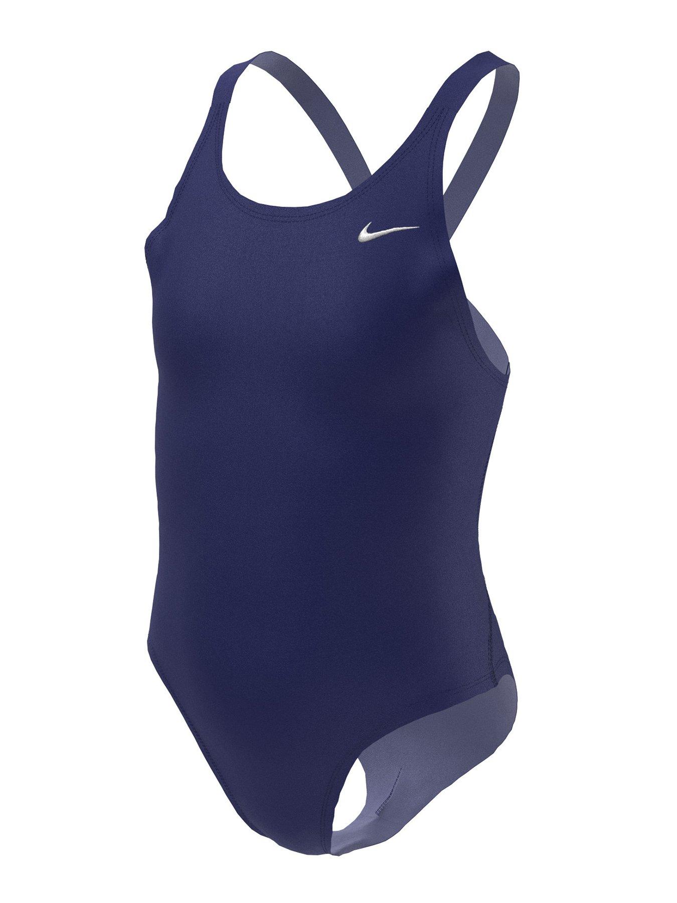 image of nike-girls-performance-fastback-one-piece-swimsuit-navy