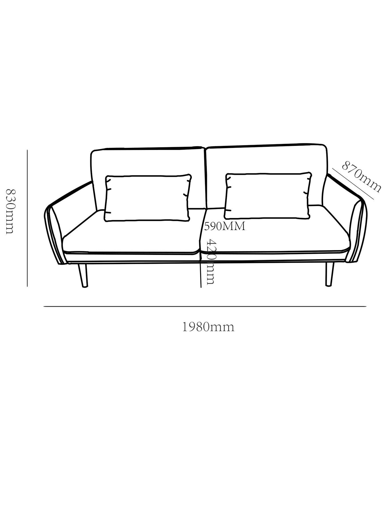 Image 7 of 7 of The Very Collection Lucia Sofa Bed