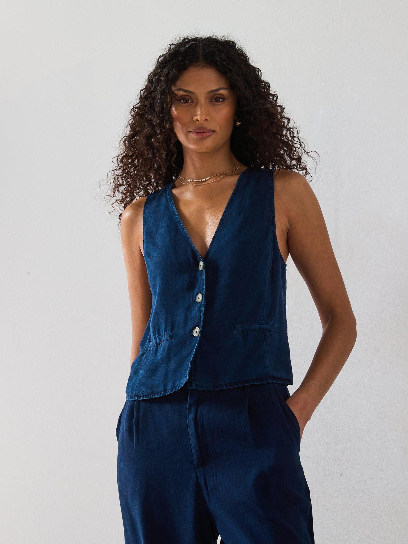 mango-denim-effect-lyocell-waistcoat-blue