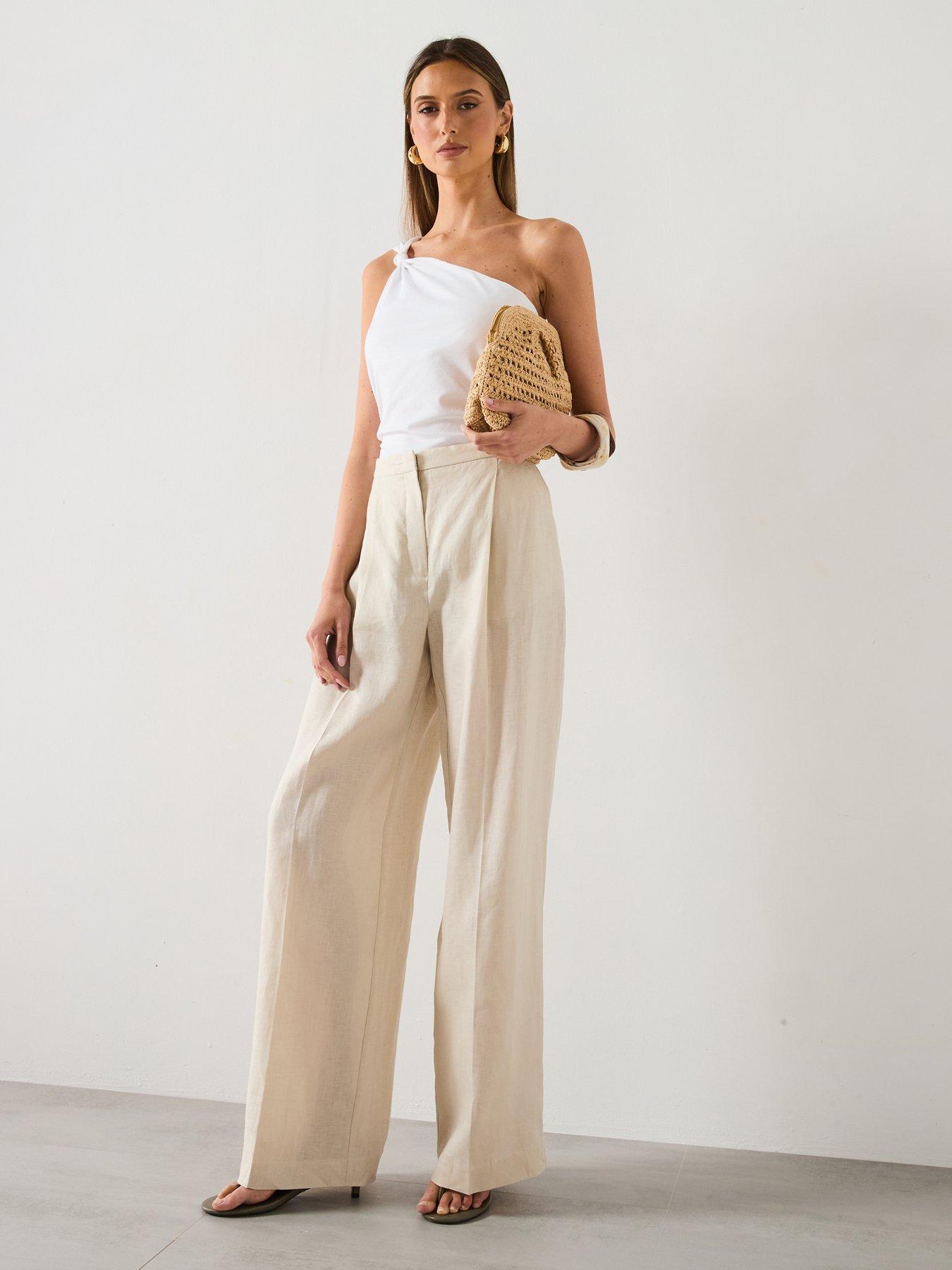  image of mango-asymmetric-top-with-knot-detail-white