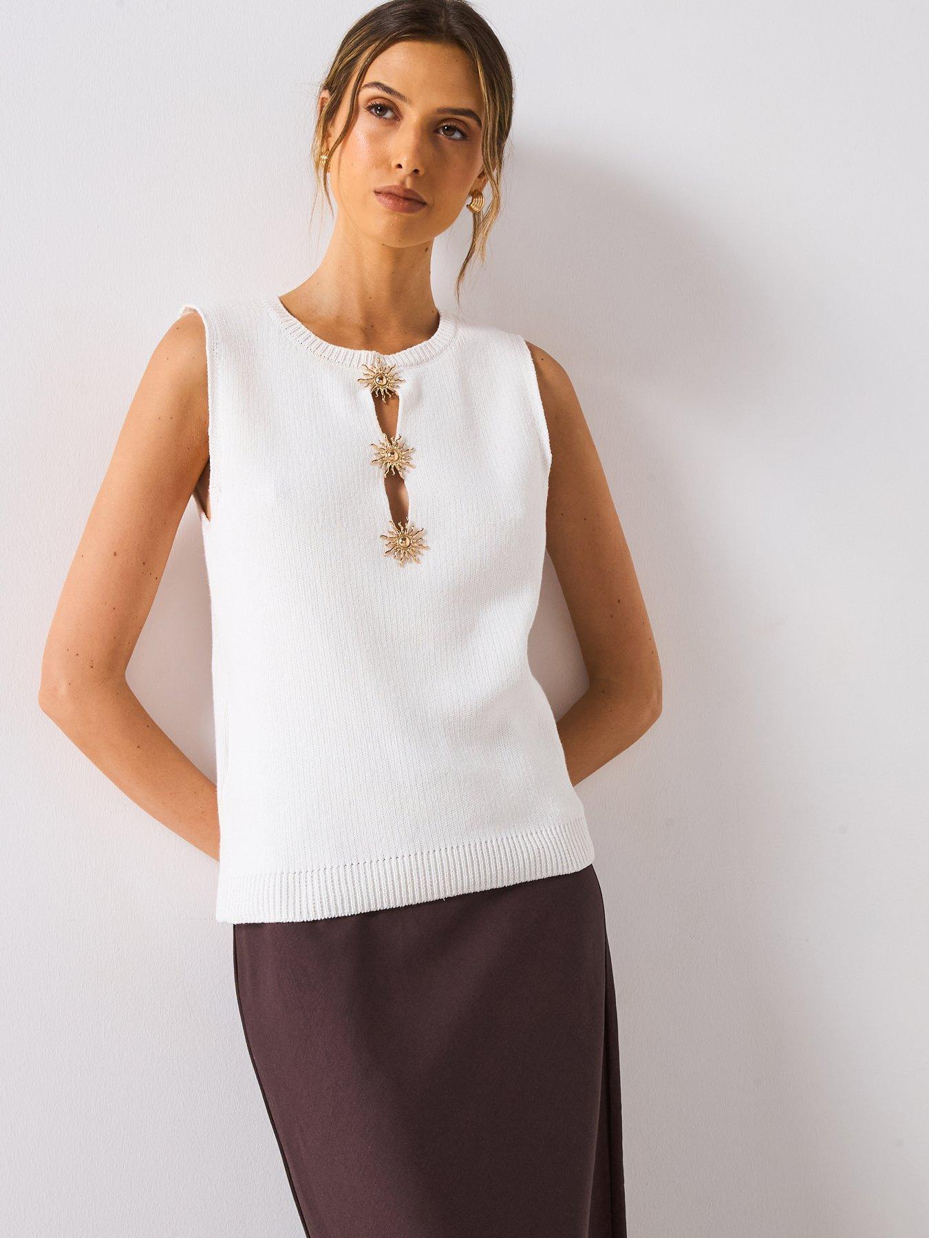  image of mango-knit-top-with-sun-detail-cream
