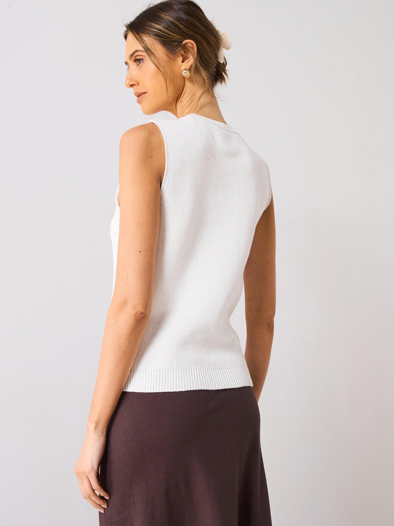  image of mango-knit-top-with-sun-detail-cream