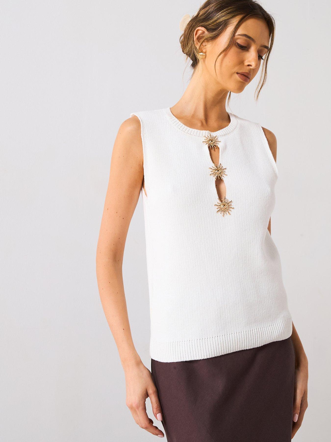  image of mango-knit-top-with-sun-detail-cream